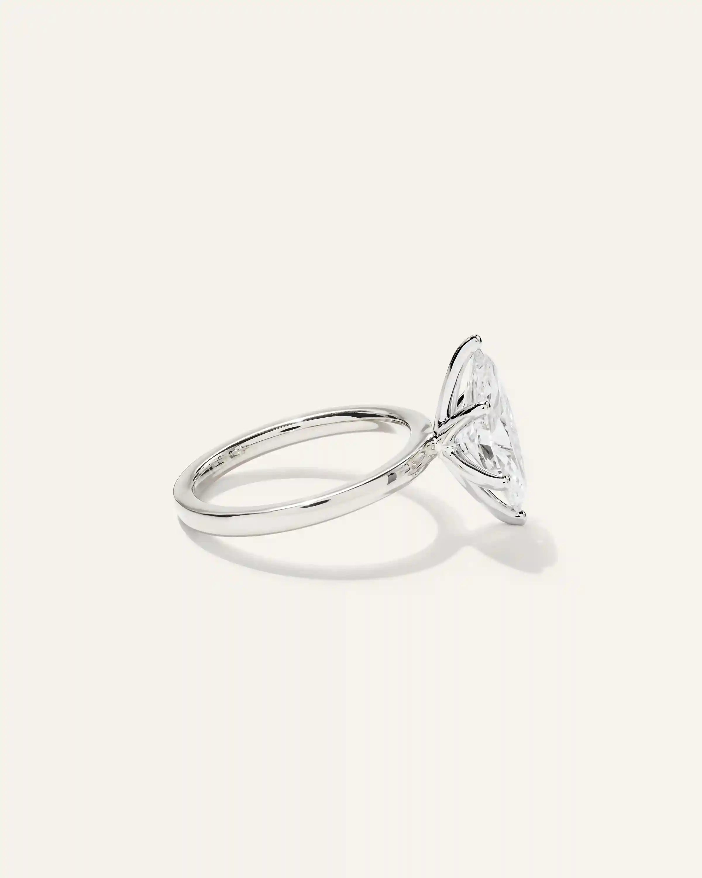 Lab Grown Diamond Marquise Comfort Fit Engagement Ring - 2.5ct