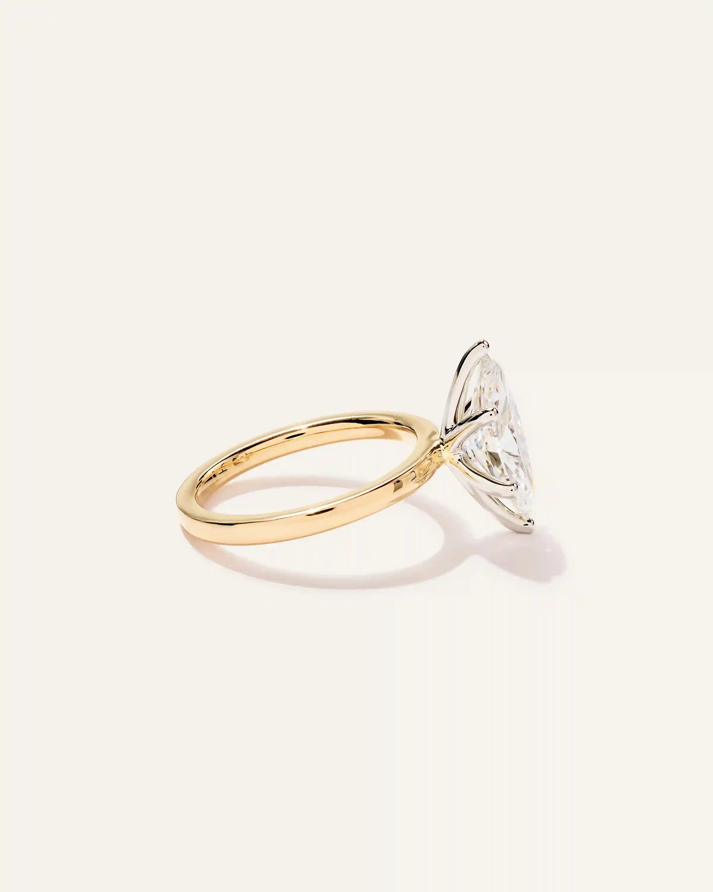 Lab Grown Diamond Marquise Comfort Fit Engagement Ring - 2.5ct