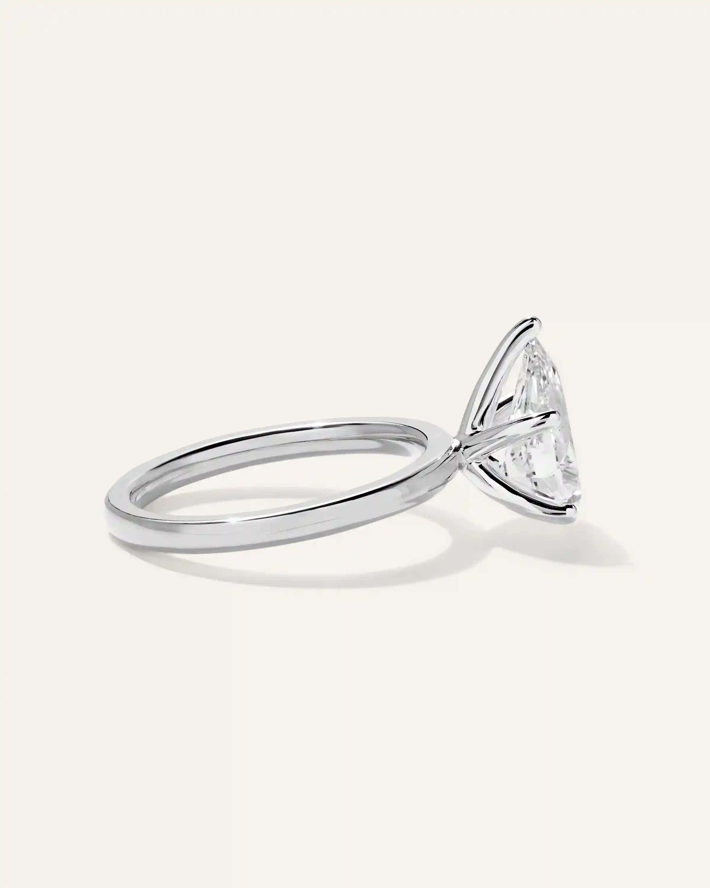 Lab Grown Diamond Pear Comfort Fit Engagement Ring - 2.5ct
