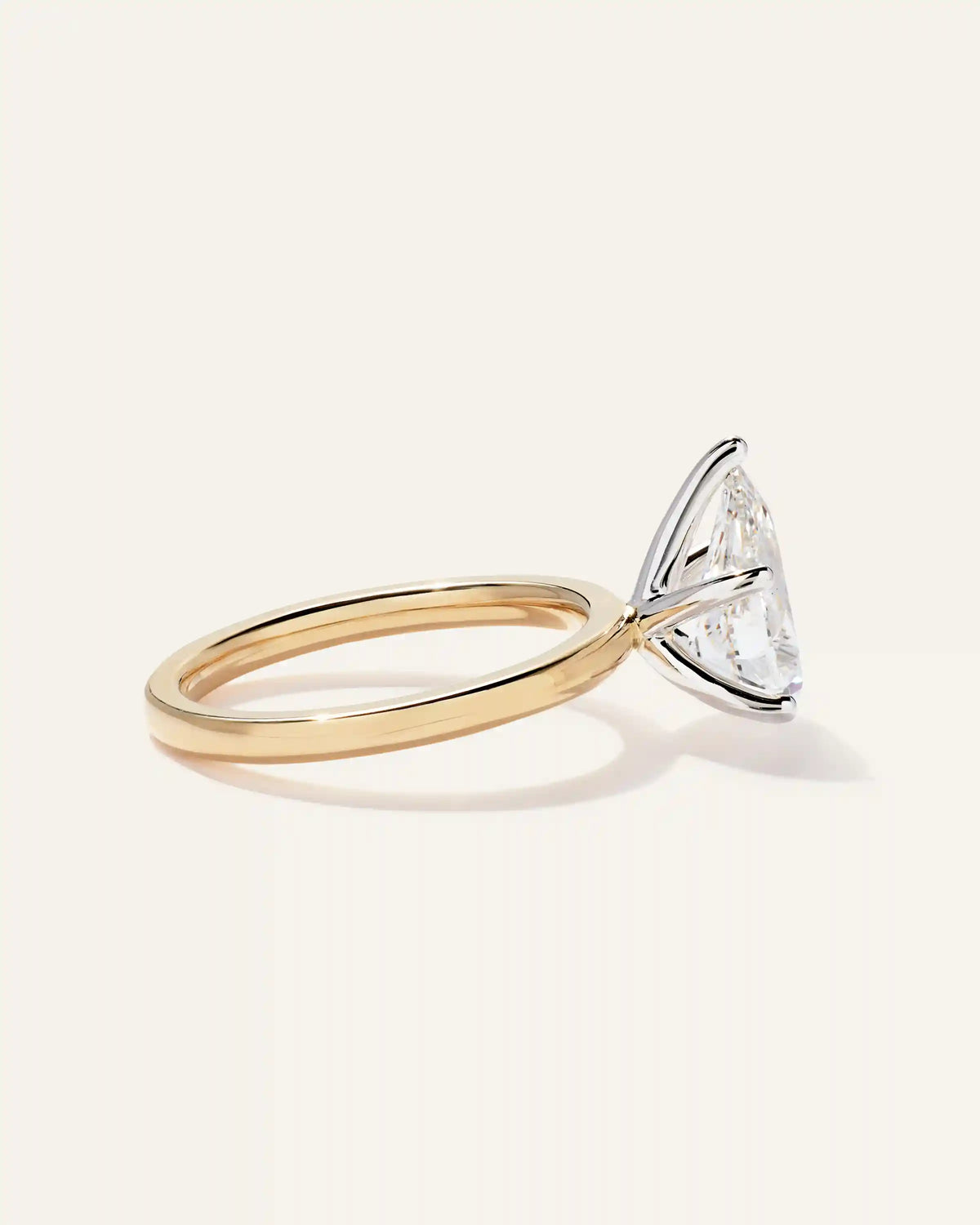 Lab Grown Diamond Pear Comfort Fit Engagement Ring - 2.5ct