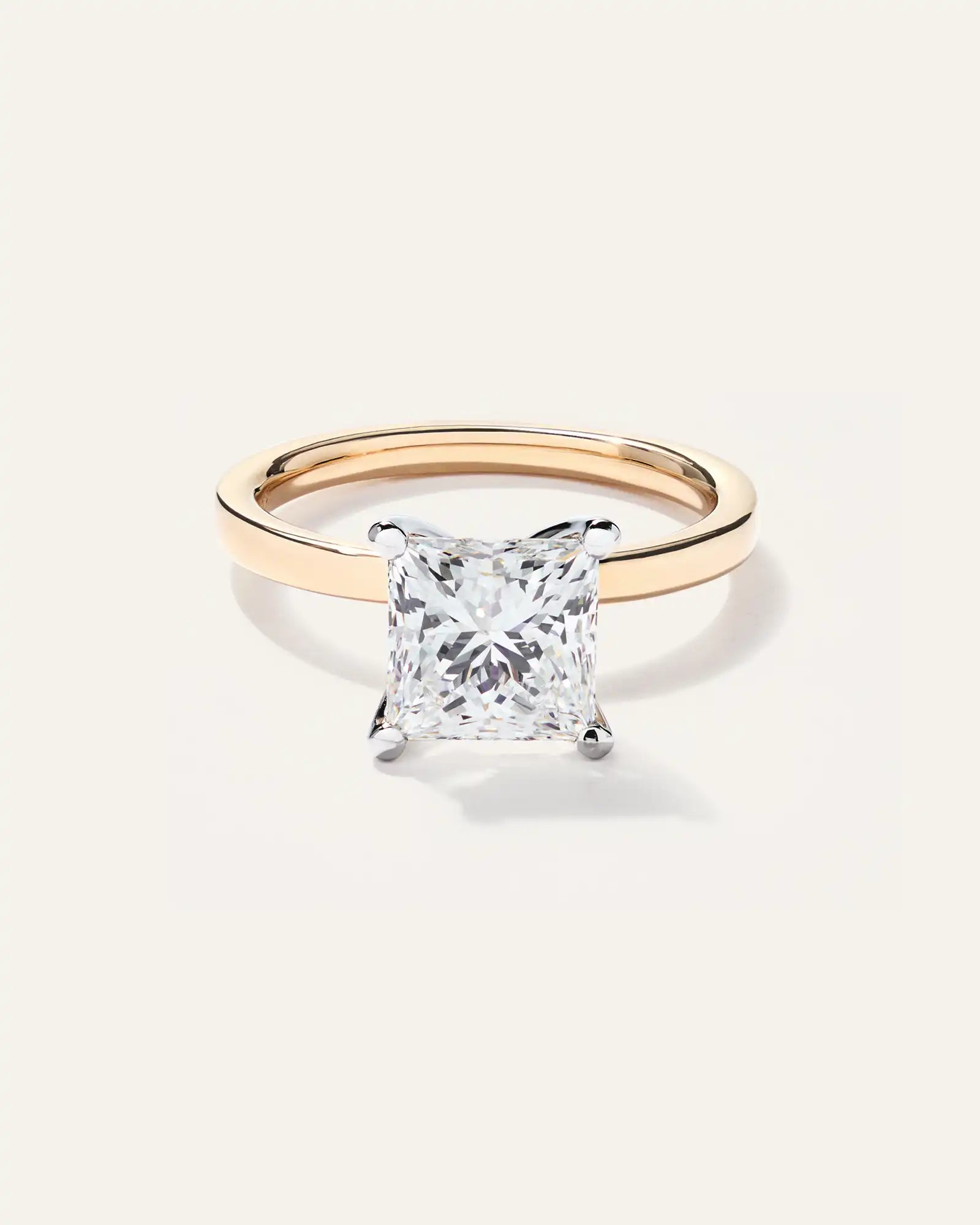 Lab Grown Diamond Princess Comfort Fit Engagement Ring - 2.5ct