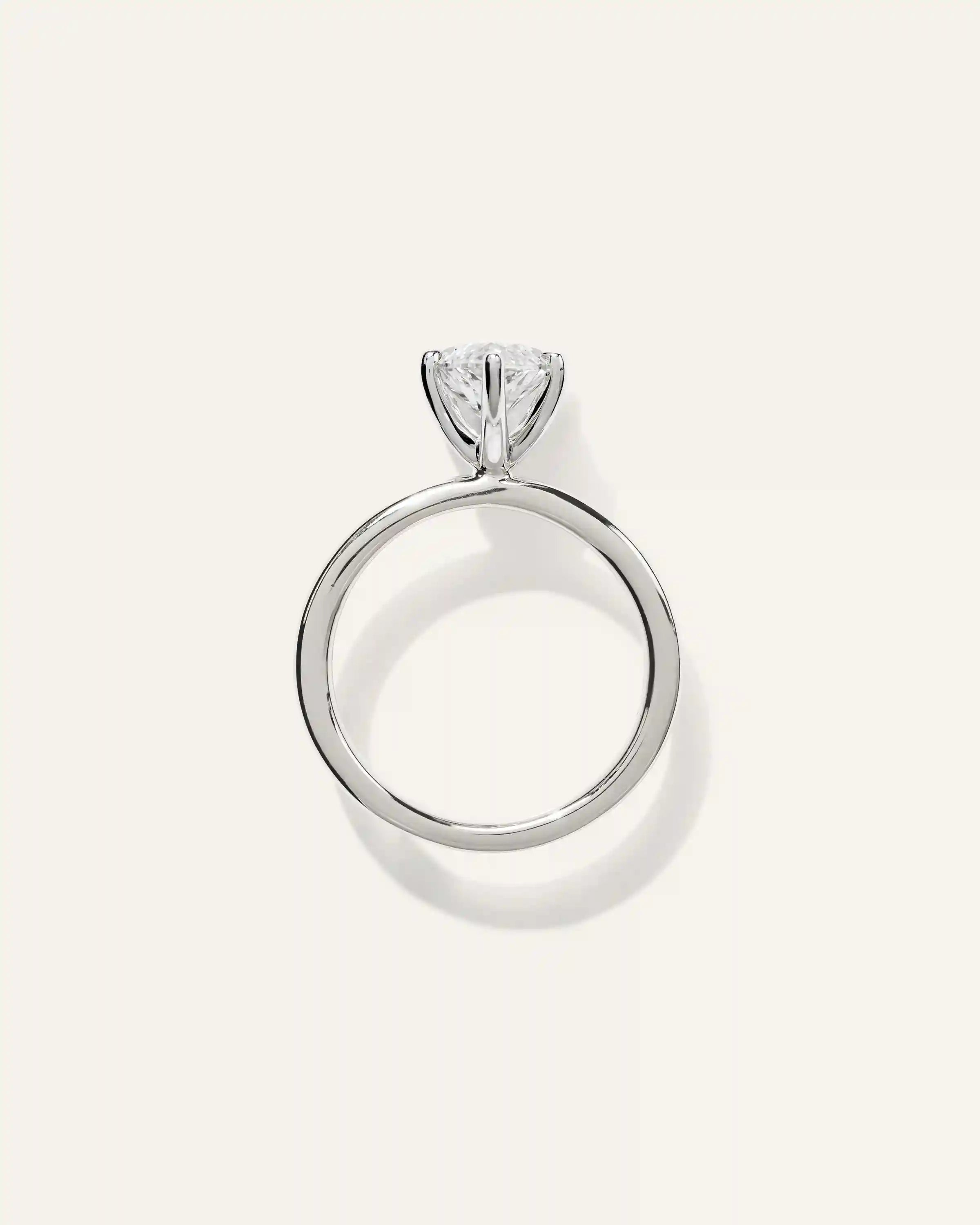 Lab Grown Diamond Marquise Comfort Fit Engagement Ring - 3ct