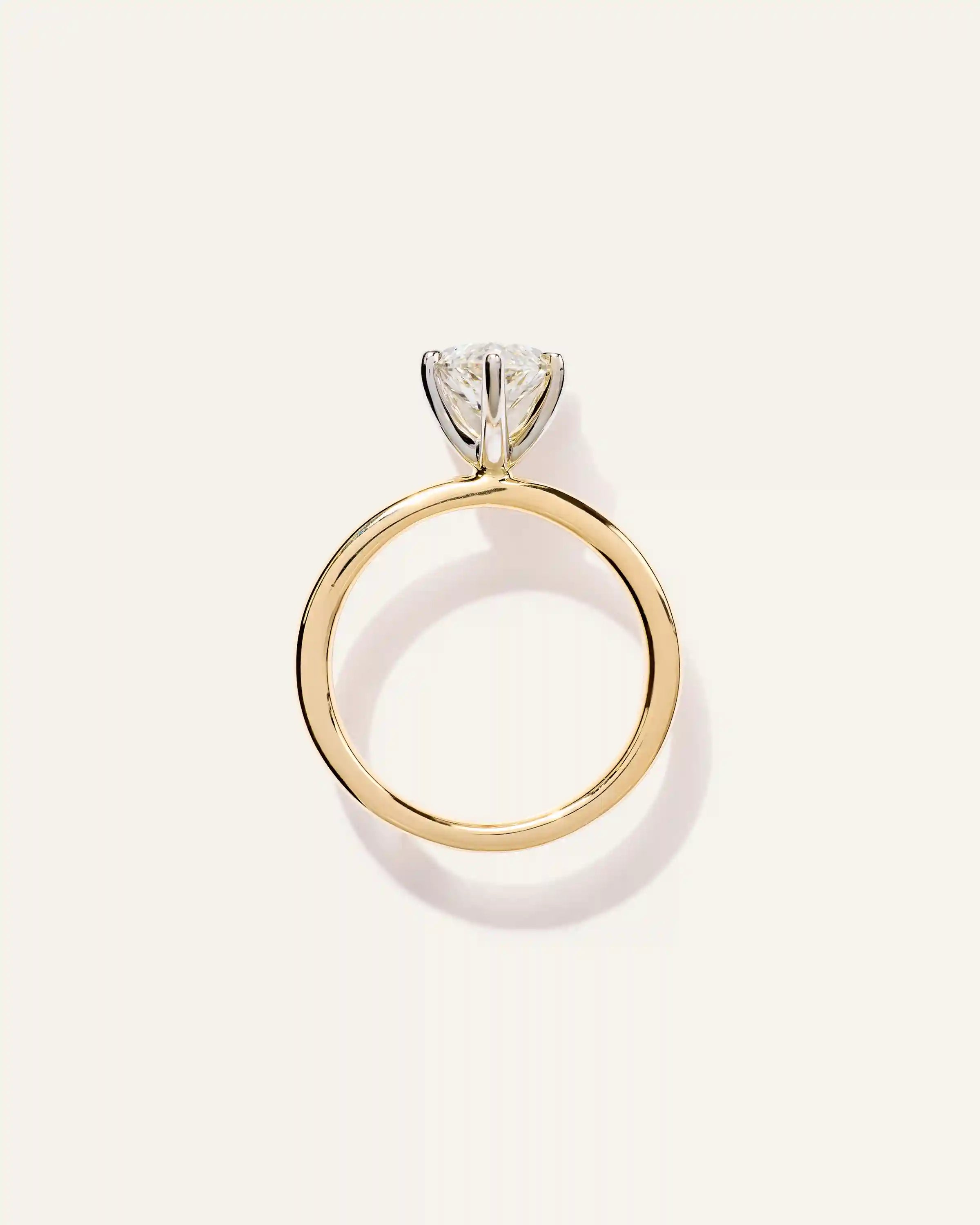 Lab Grown Diamond Marquise Comfort Fit Engagement Ring - 3ct