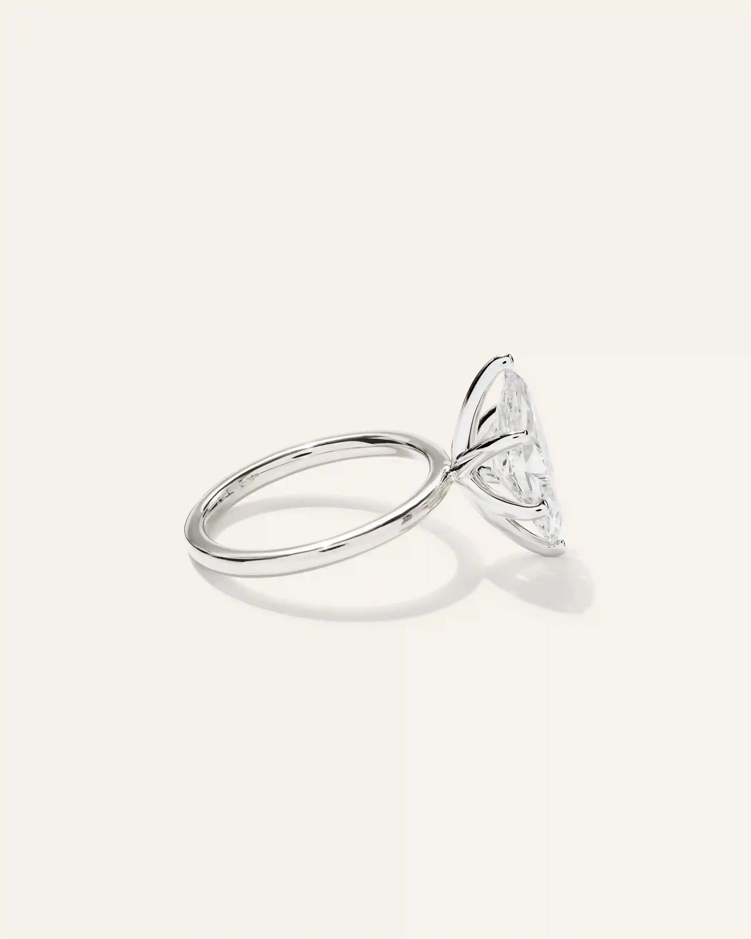 Lab Grown Diamond Marquise Comfort Fit Engagement Ring - 3ct