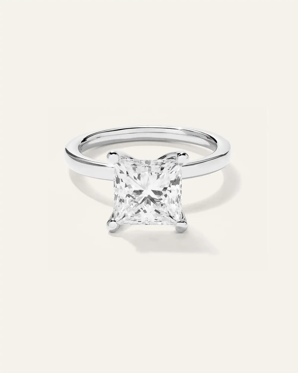 Lab Grown Diamond Princess Comfort Fit Engagement Ring - 3ct