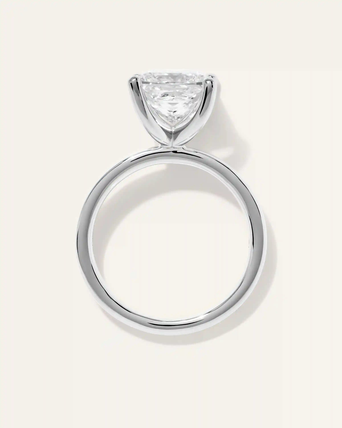 Lab Grown Diamond Princess Comfort Fit Engagement Ring - 3ct