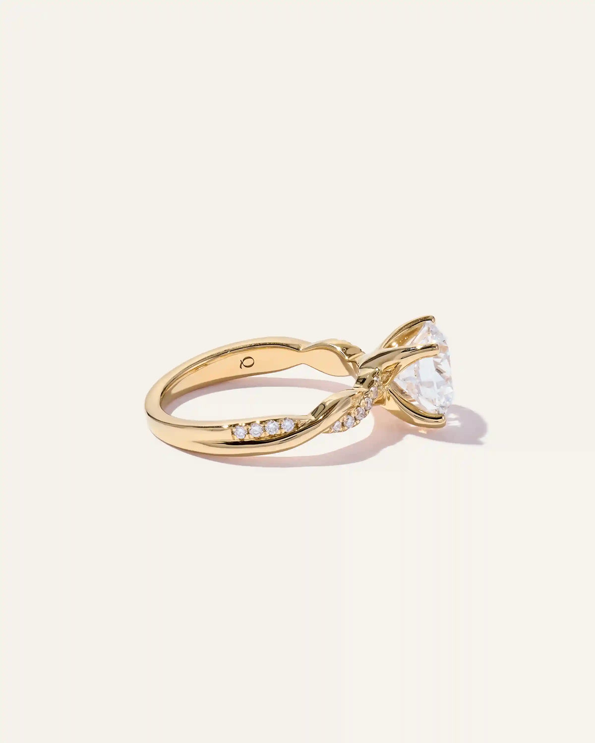 Lab Grown Diamond Round Twisted Engagement Ring - 2.5ct