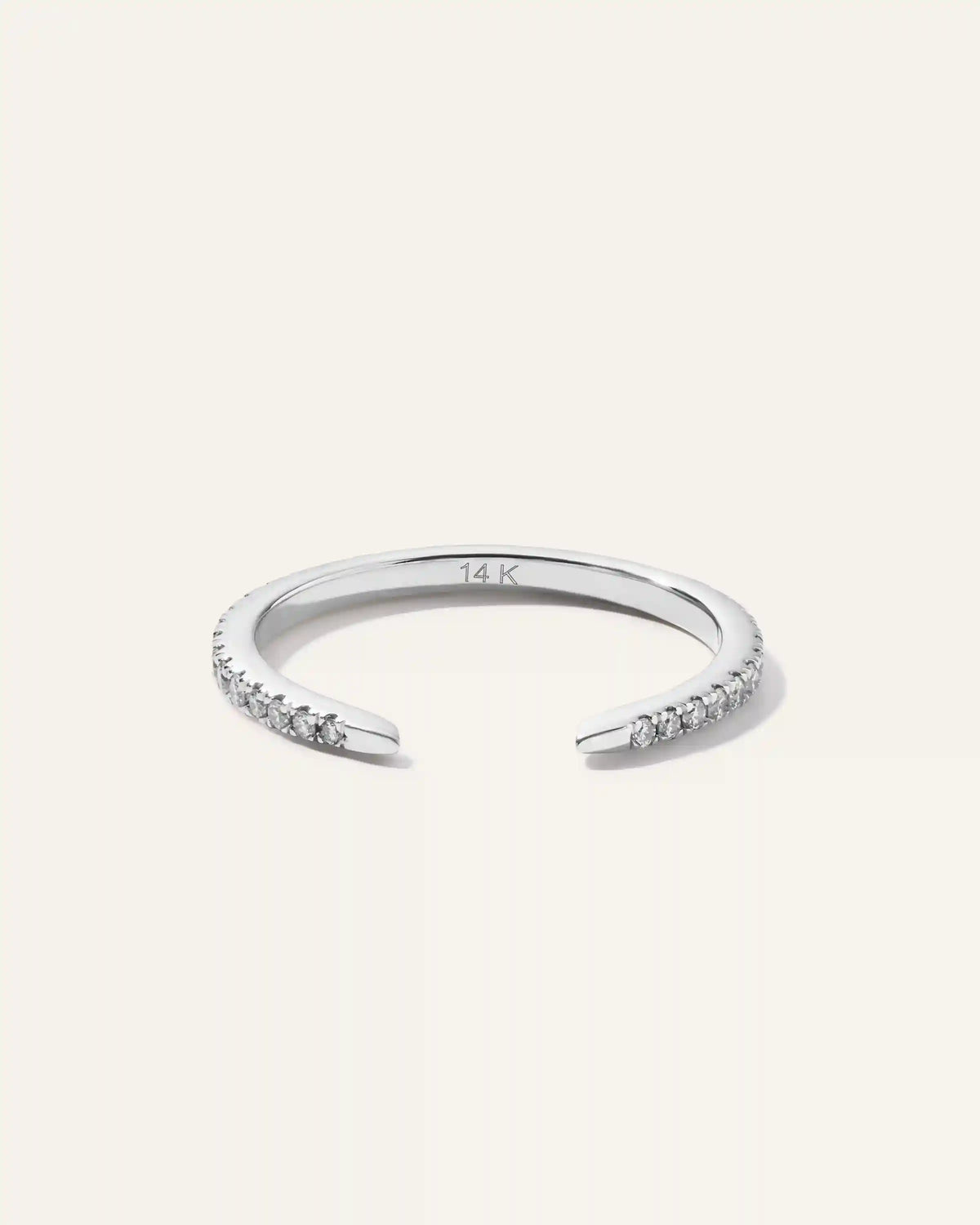 14K Diamond Open Claw Ring