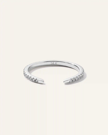14K Diamond Open Claw Ring