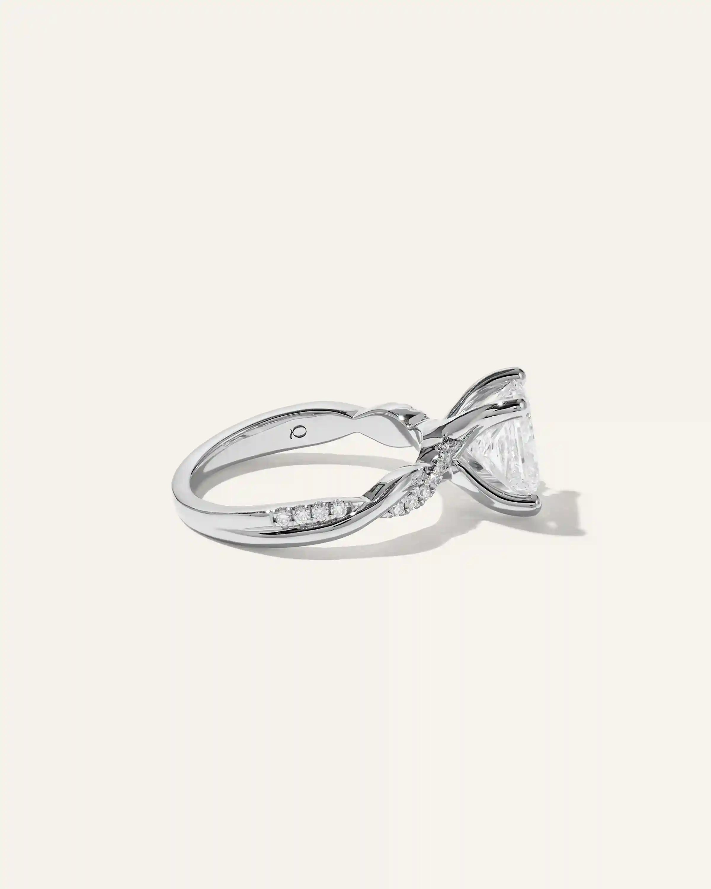 Lab Grown Diamond Princess Twisted Engagement Ring - 2.5ct
