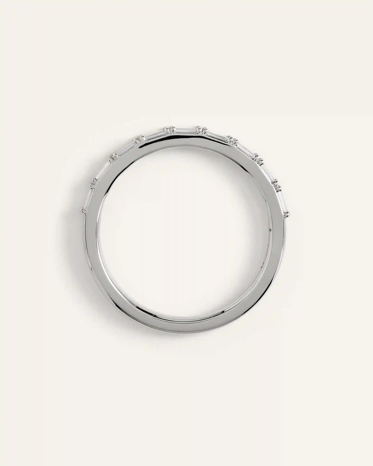 14K Gold Lab Grown Diamond Baguette Band