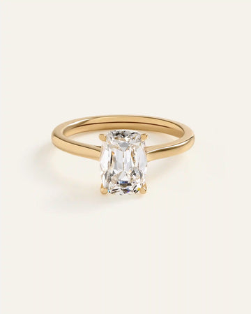 Lab Grown Diamond Antique Cushion Trellis Cathedral Engagement Ring - 2.5ct