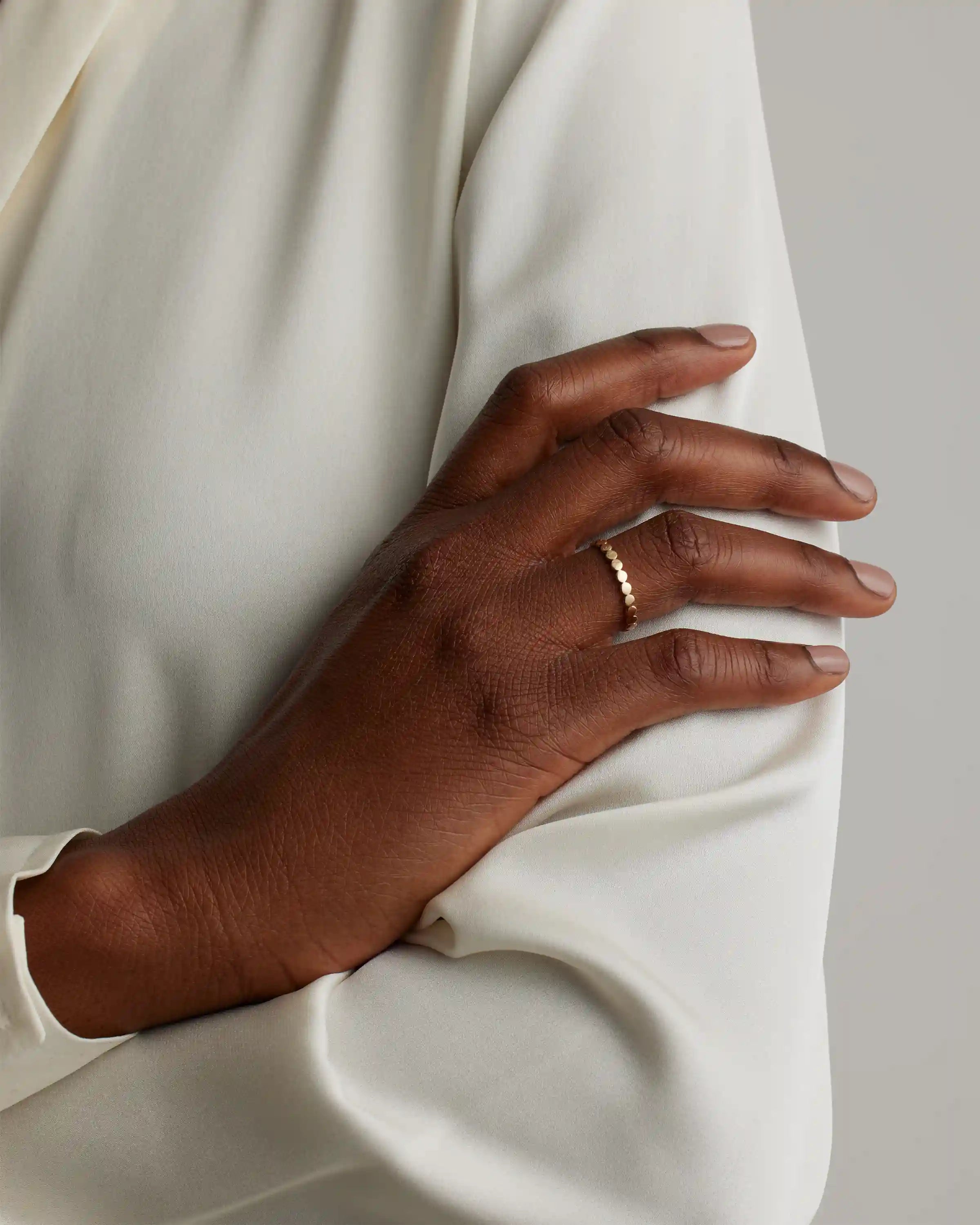 14K Gold Circle Eternity Band