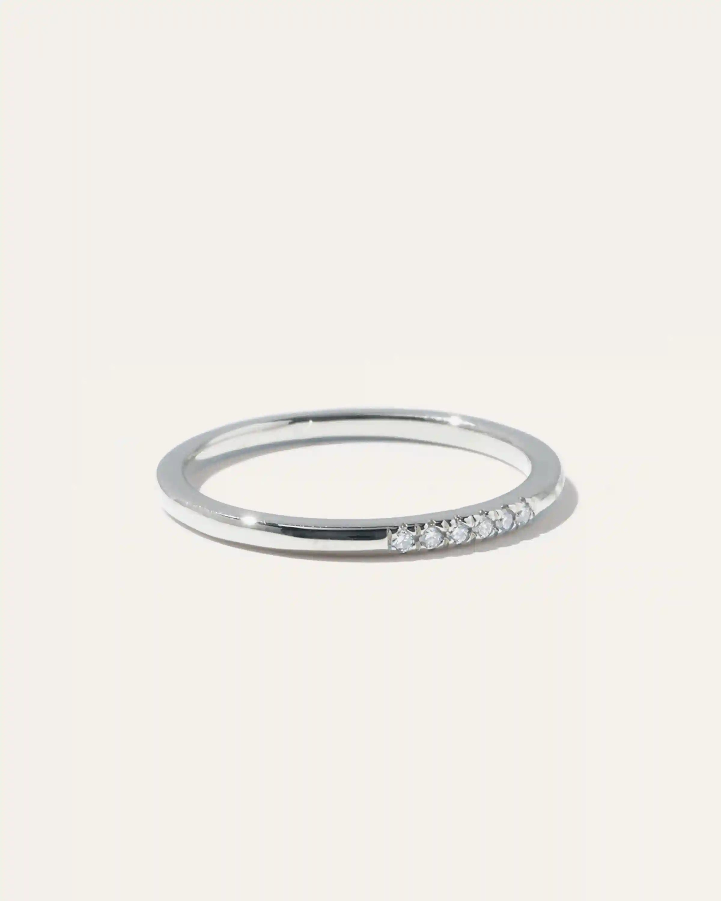 14K Gold Diamond Line Ring