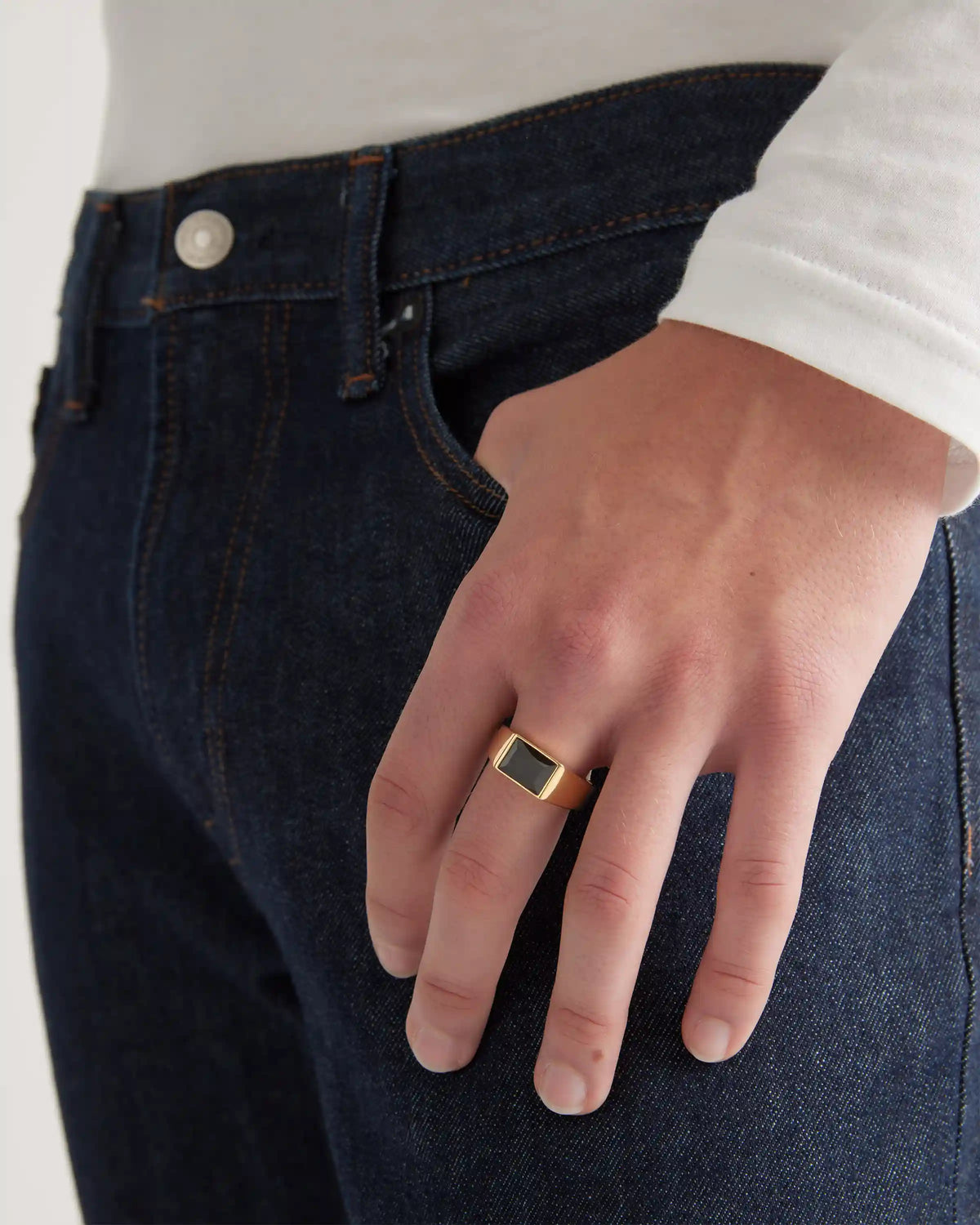 Onyx Rectangular Ring
