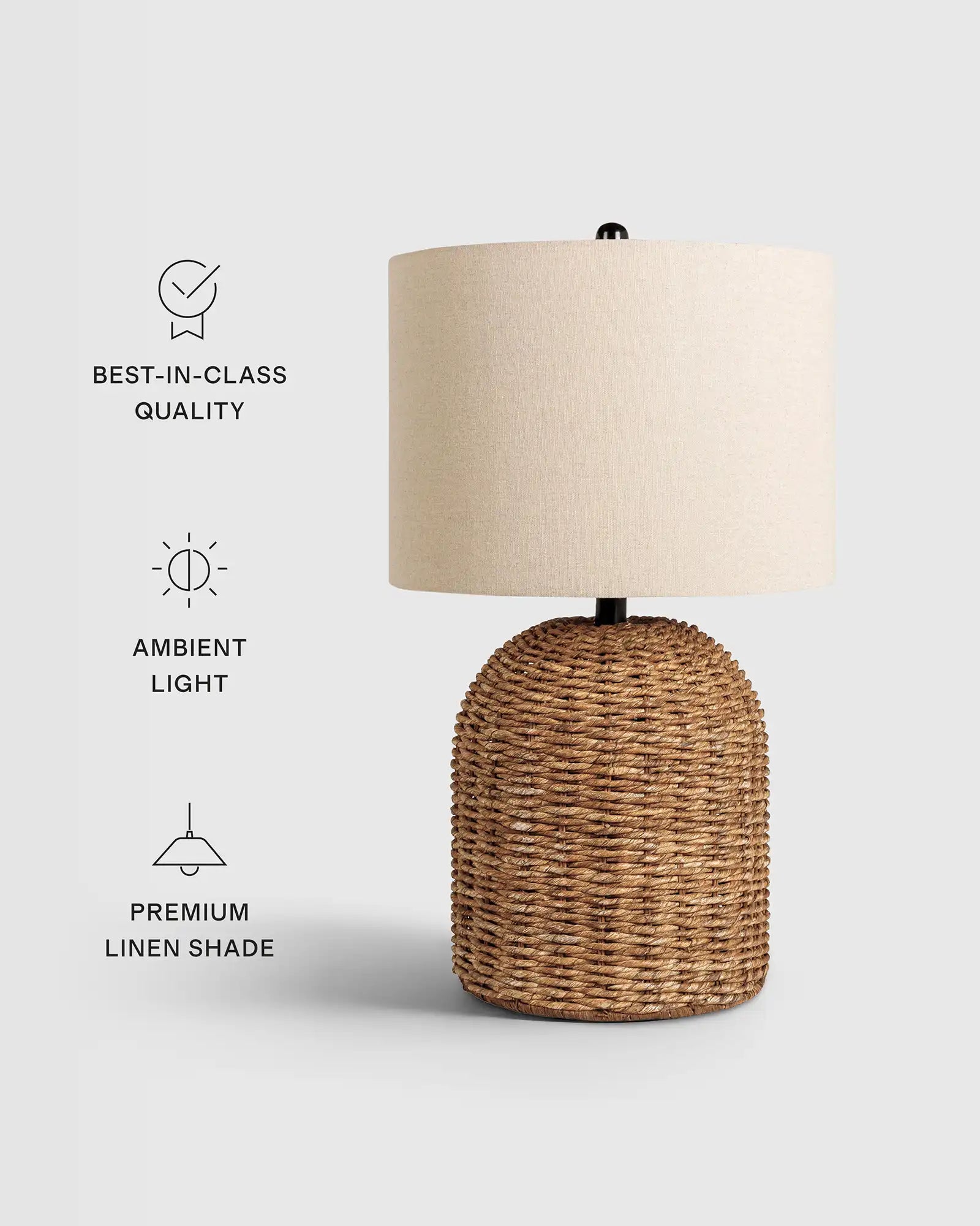 Arched Seagrass Table Lamp