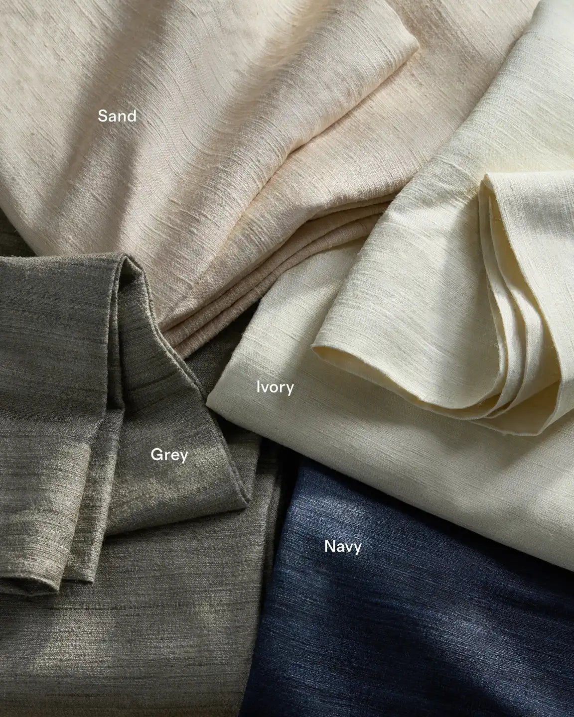 Raw Silk Curtain - Single Panel