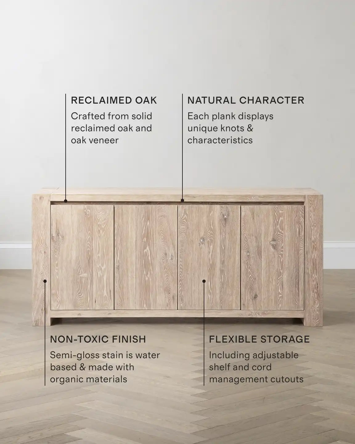 Reclaimed Oak Sideboard
