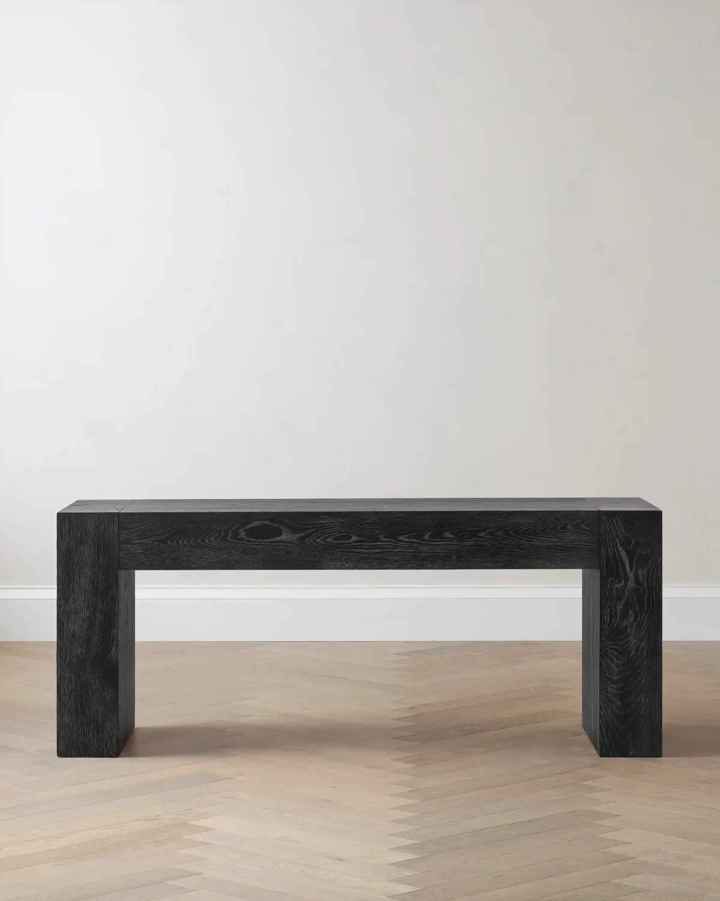 Reclaimed Oak Waterfall Console Table
