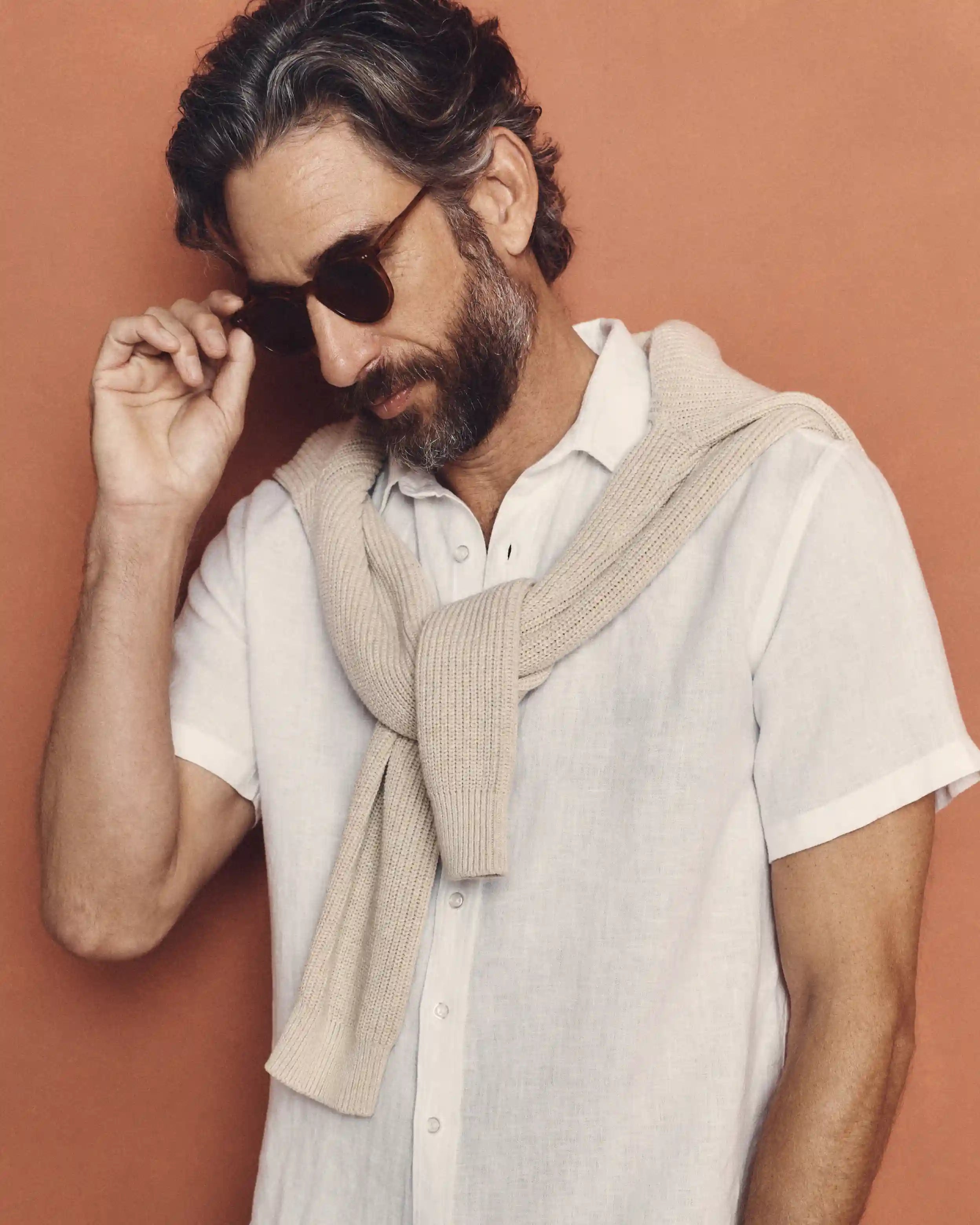 100% European Linen Relaxed Short Sleeve Shirt