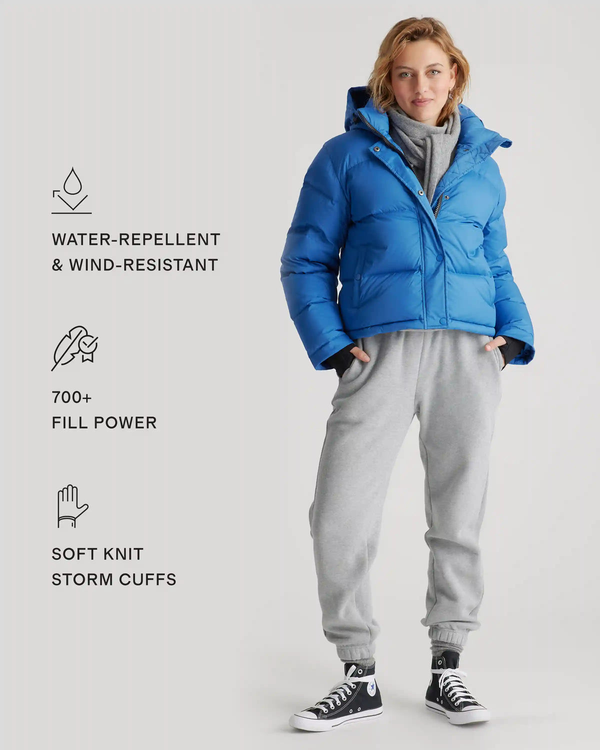 Responsible Down Cropped Puffer Jacket