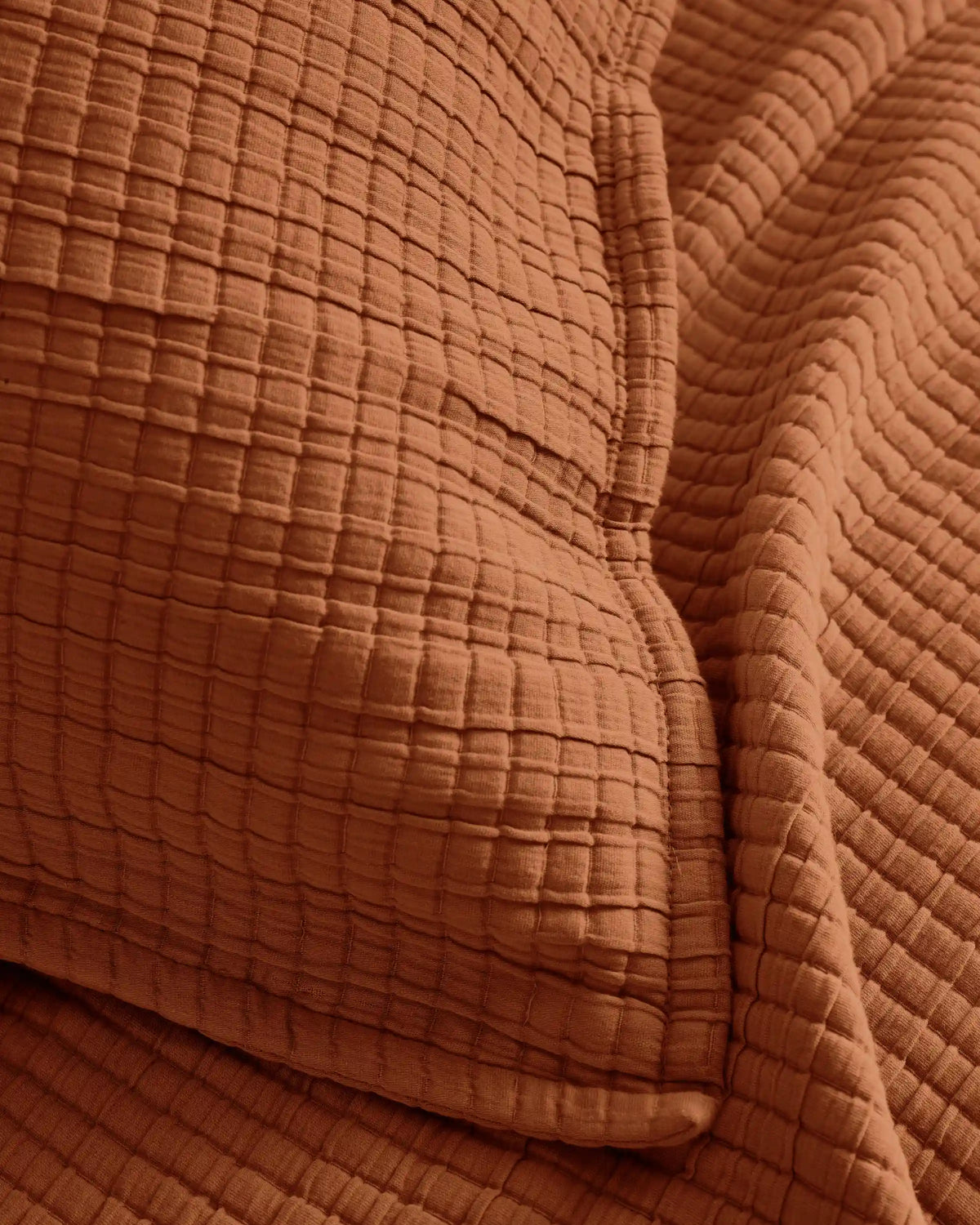 Organic Ribbed Cotton Coverlet Set