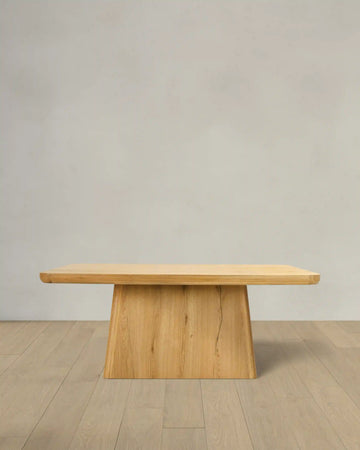 Rustic Oak Plinth Dining Table