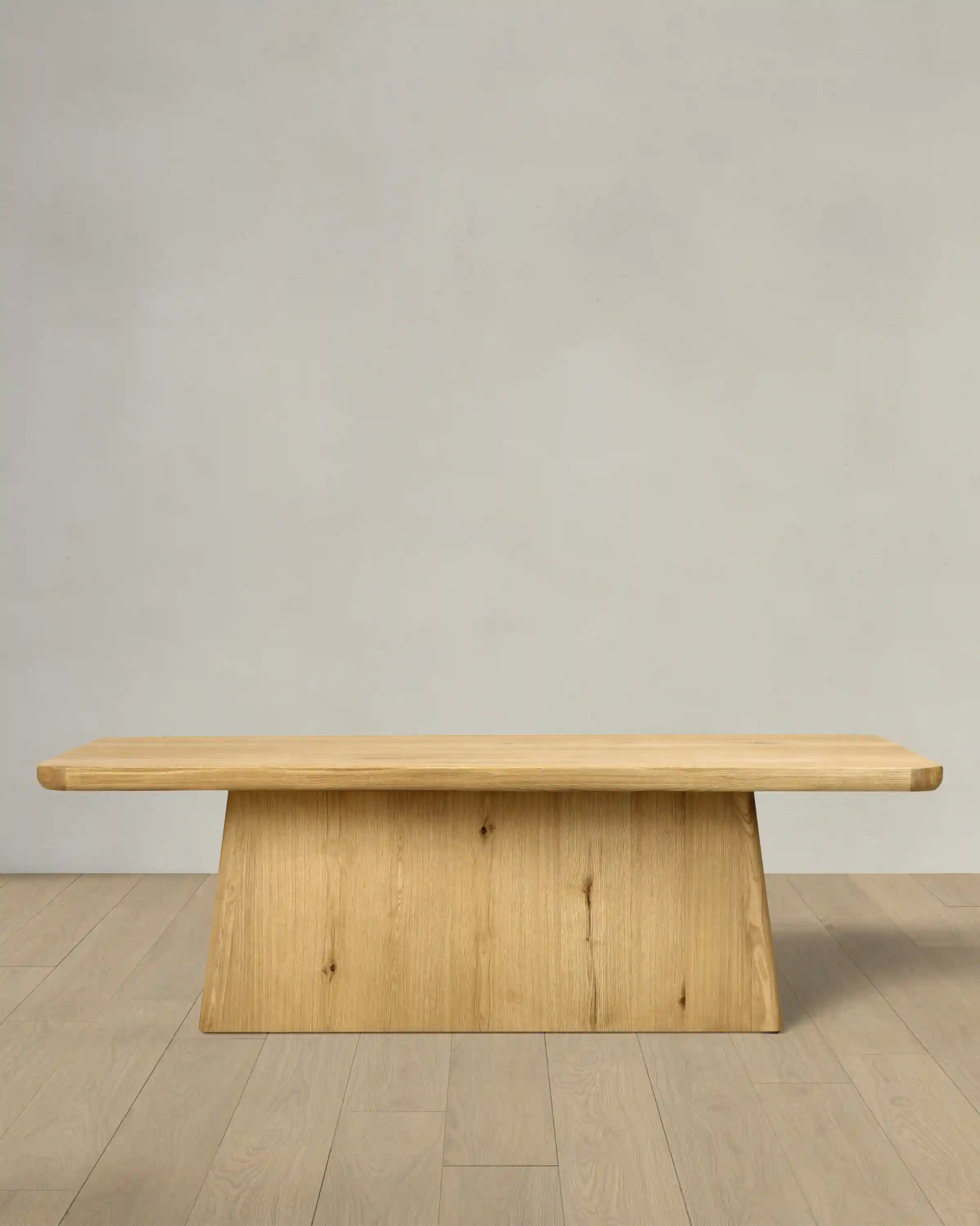 Rustic Oak Plinth Dining Table