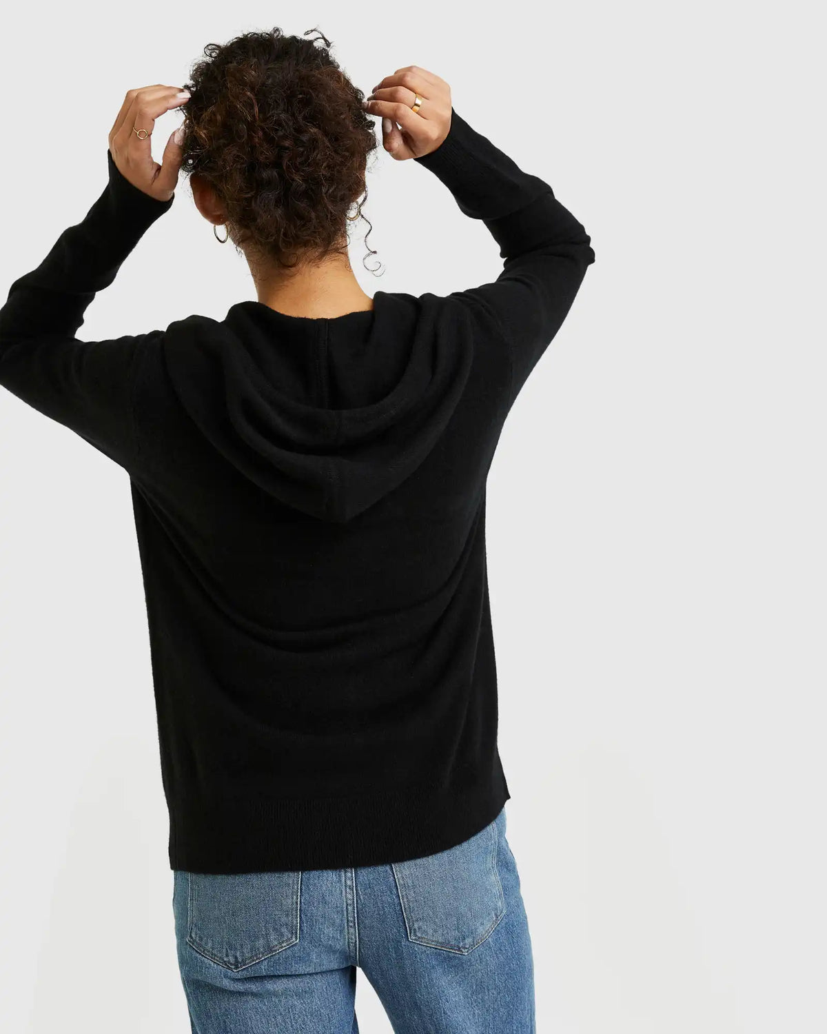 Mongolian Spring Cashmere Full-Zip Hoodie