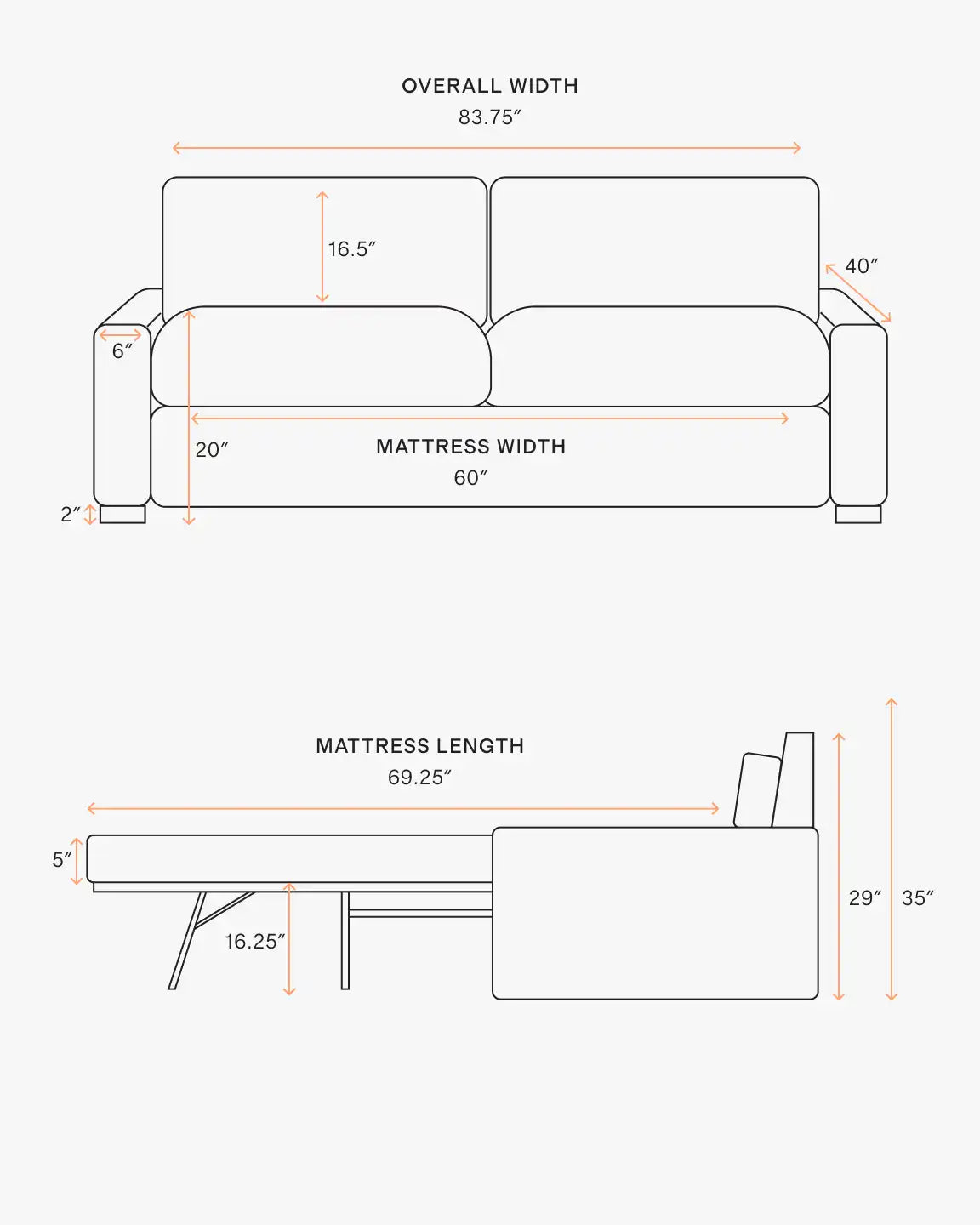 Stillman Sleeper Sofa in Performance Basketweave