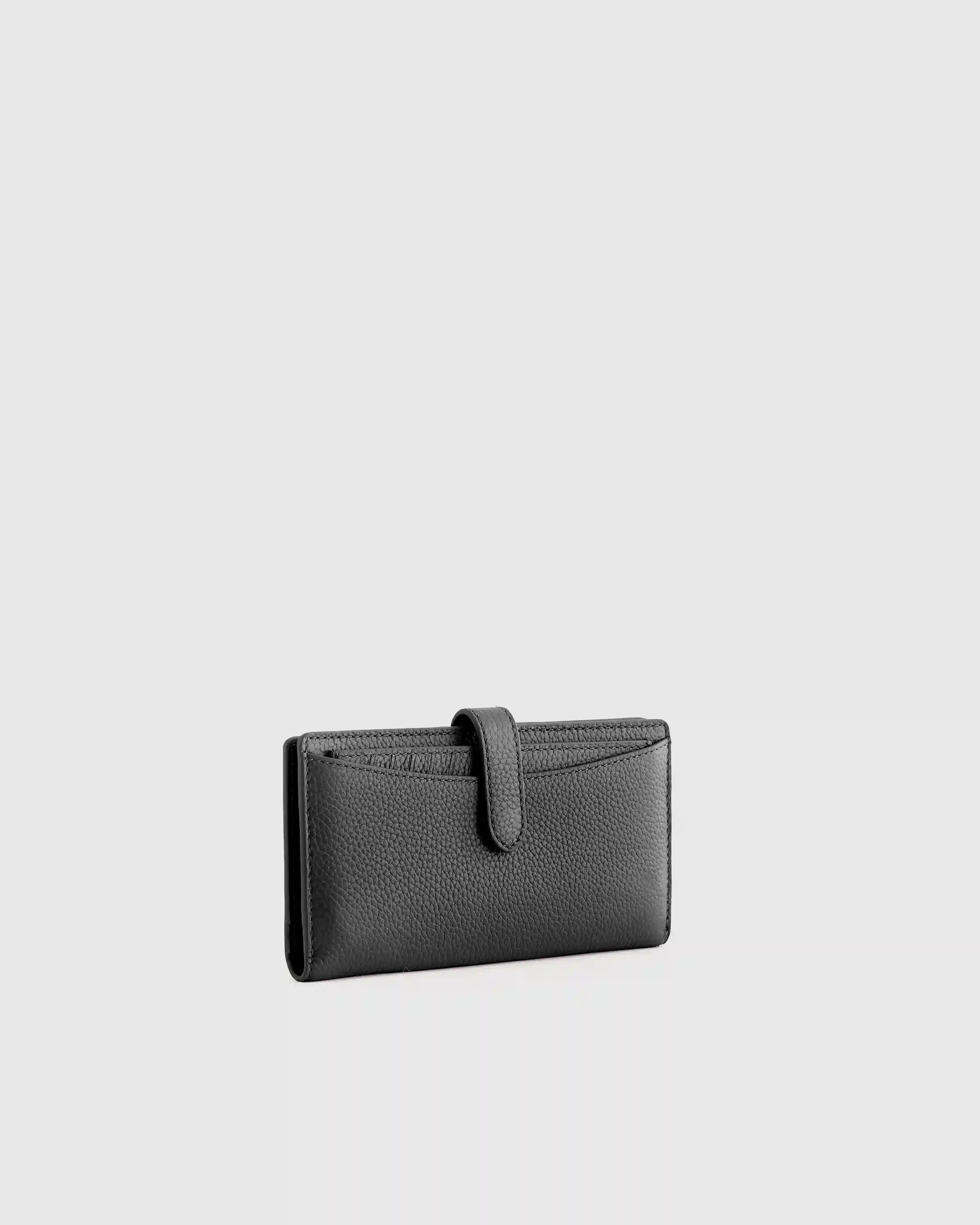 Italian Pebbled Leather Bifold 2-in-1 Wallet