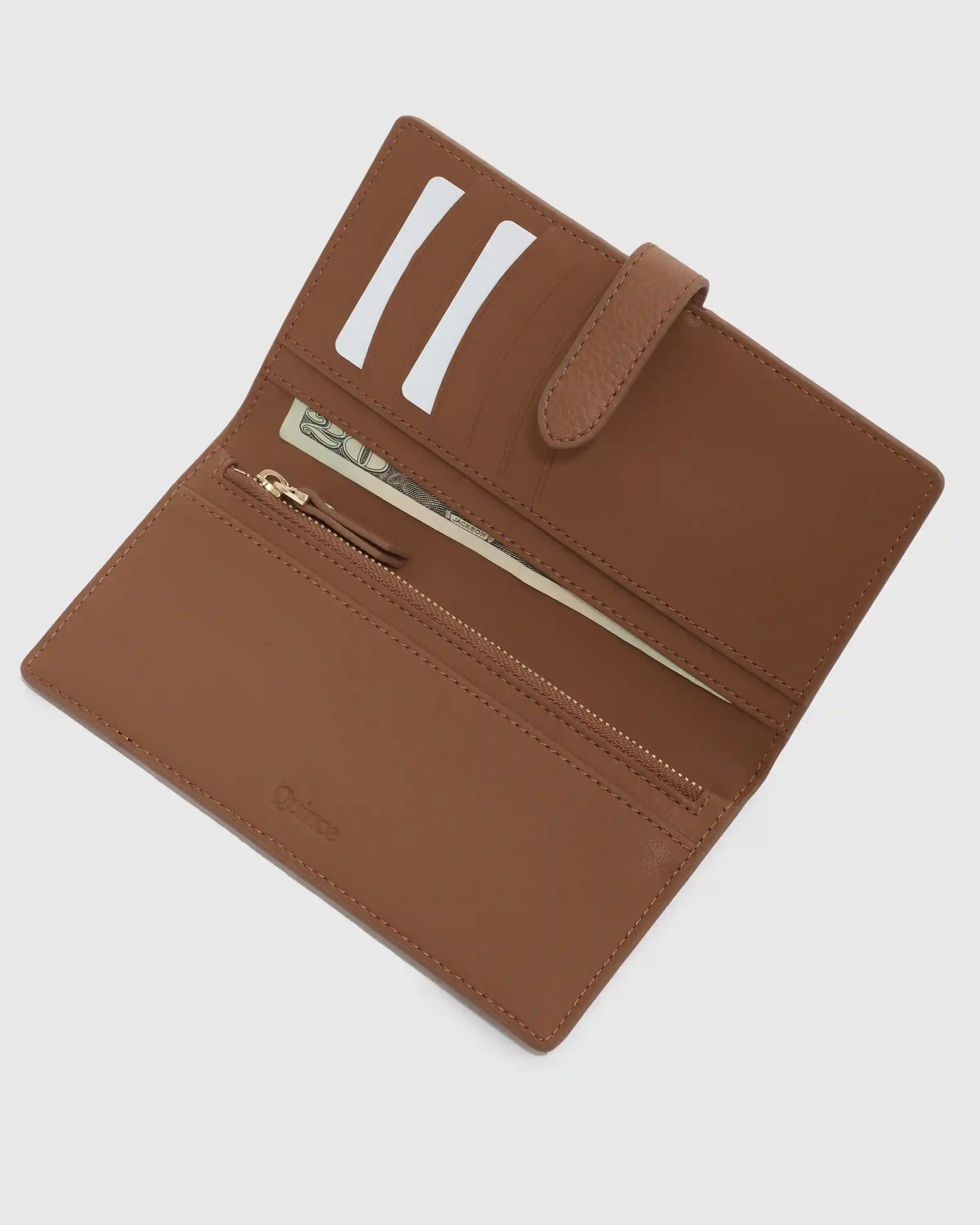 Italian Pebbled Leather Bifold 2-in-1 Wallet
