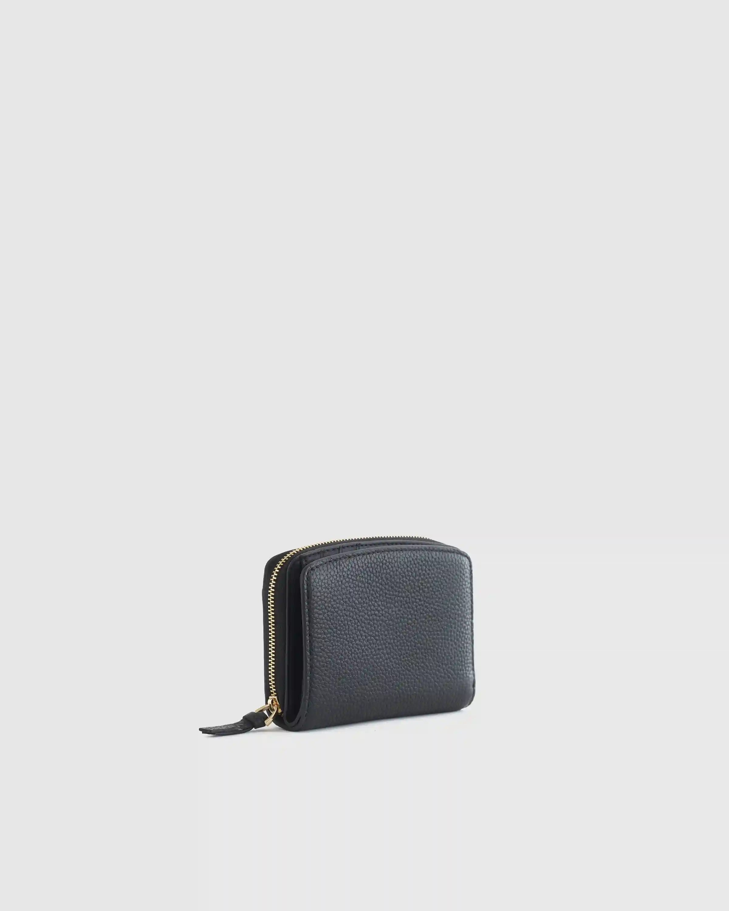 Italian Pebbled Leather Compact Wallet