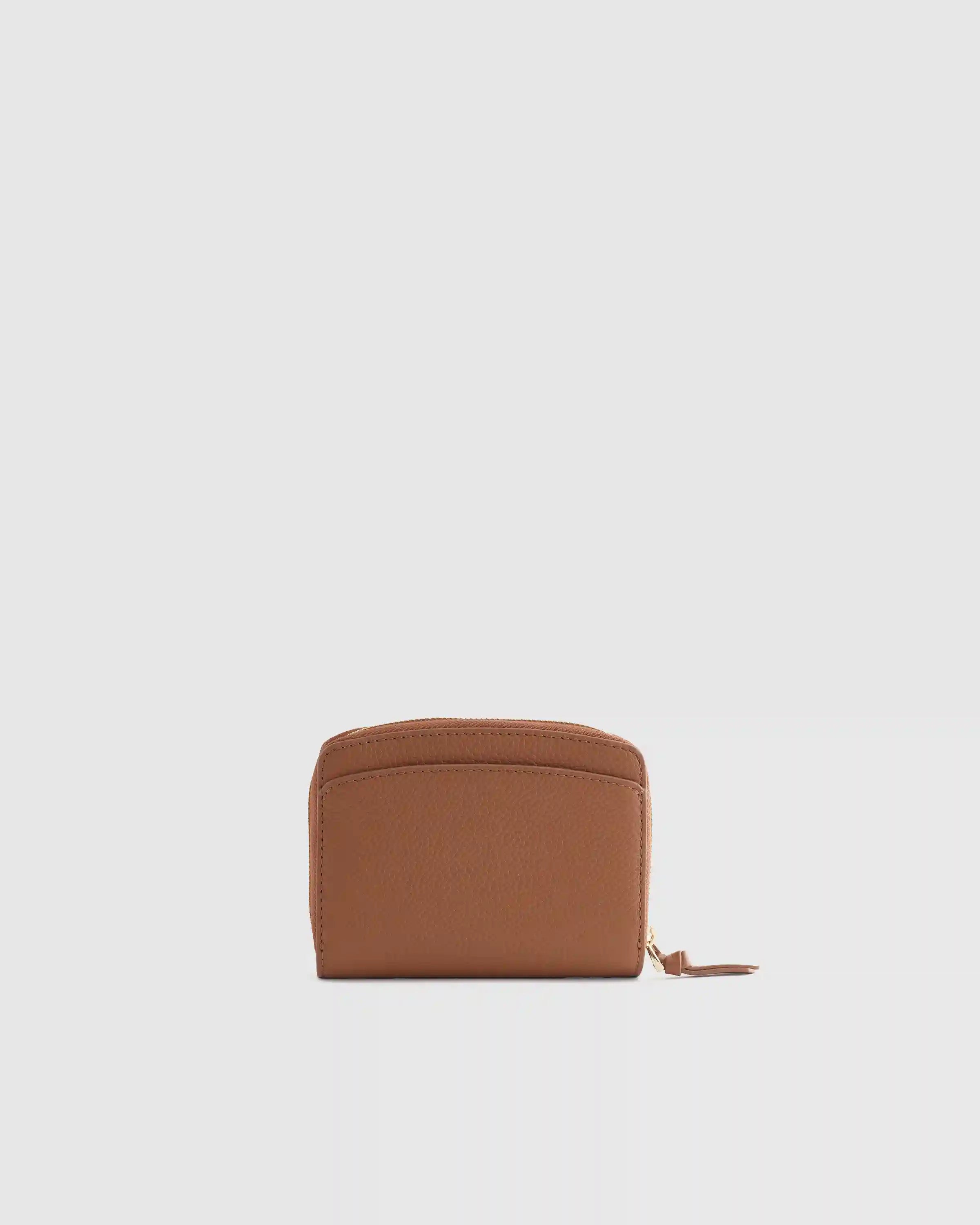 Italian Pebbled Leather Compact Wallet