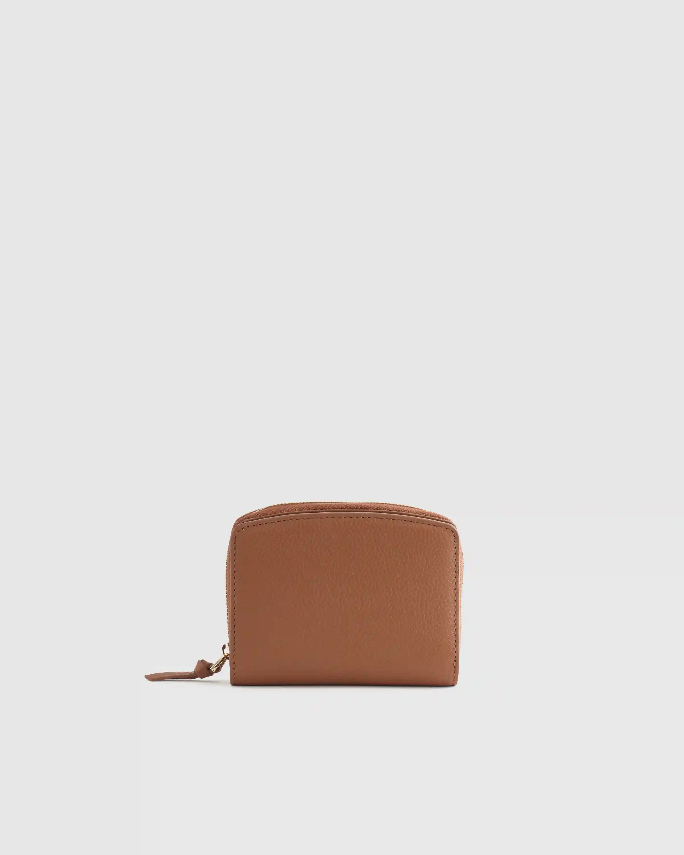 Italian Pebbled Leather Compact Wallet