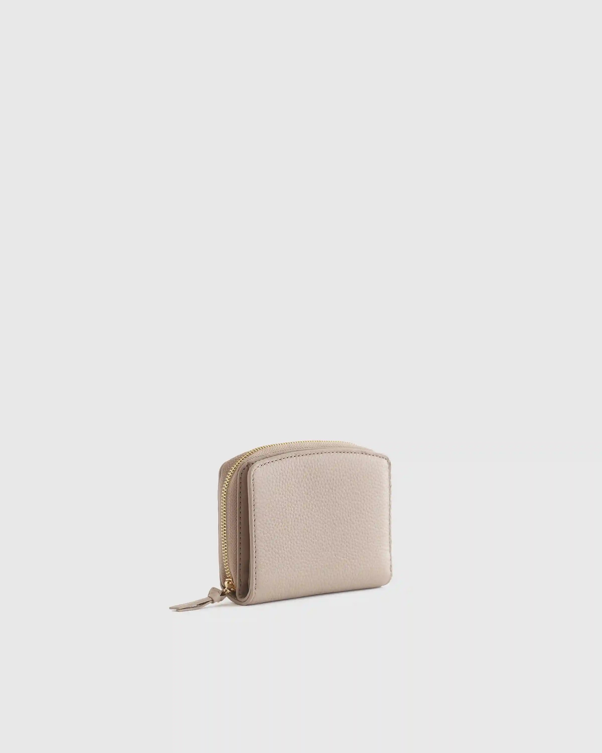 Italian Pebbled Leather Compact Wallet