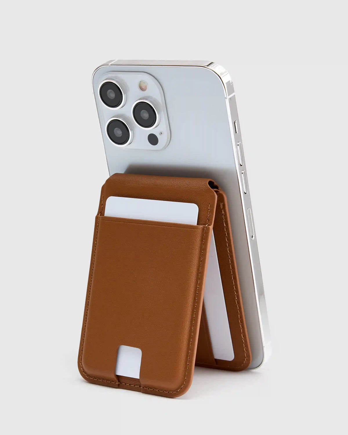 Leather MagSafe Wallet & Phone Stand