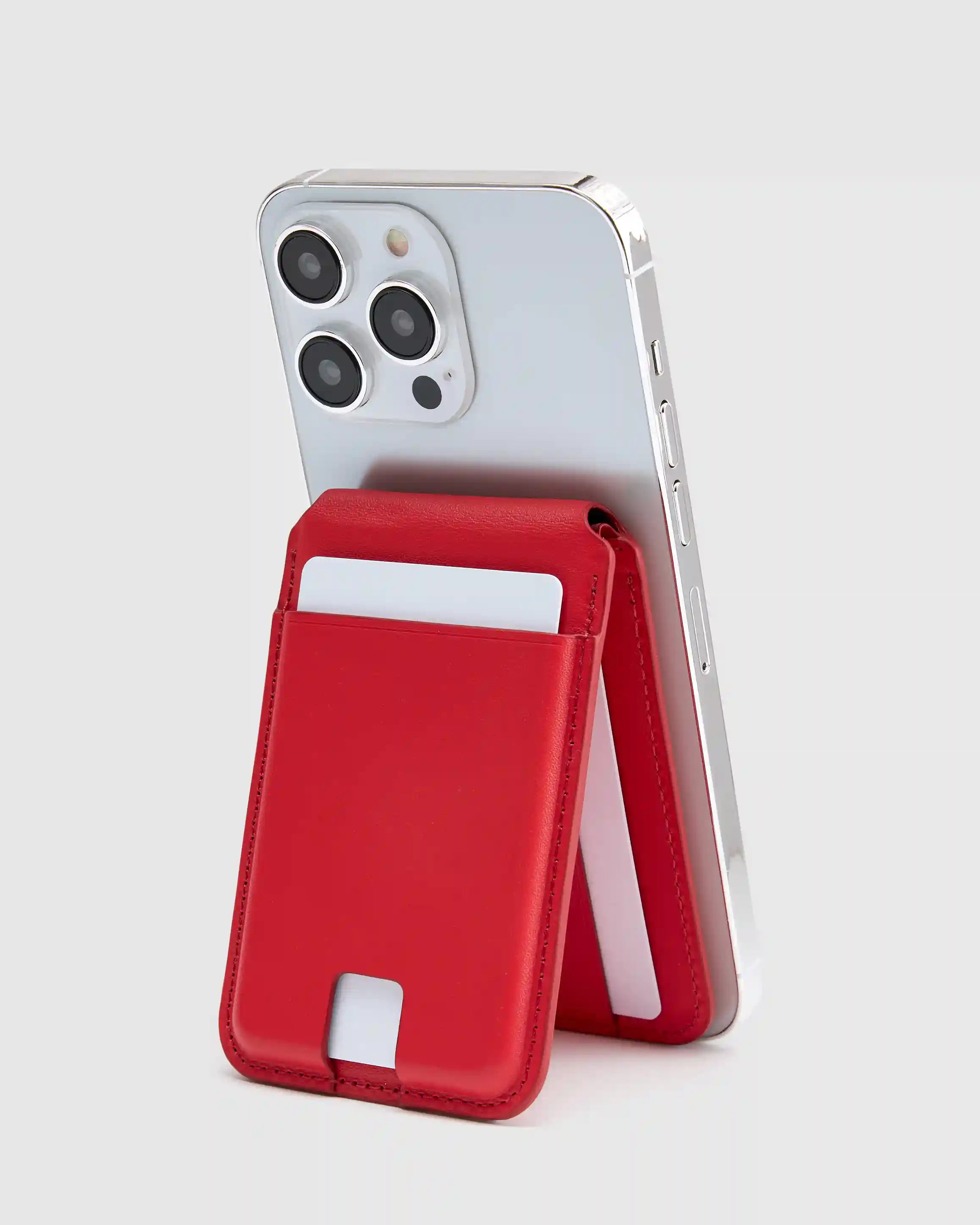 Leather MagSafe Wallet & Phone Stand
