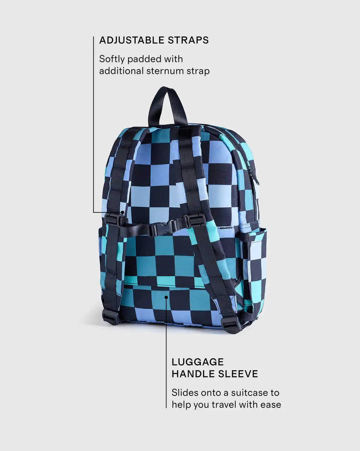 Recycled Double Pocket Backpack