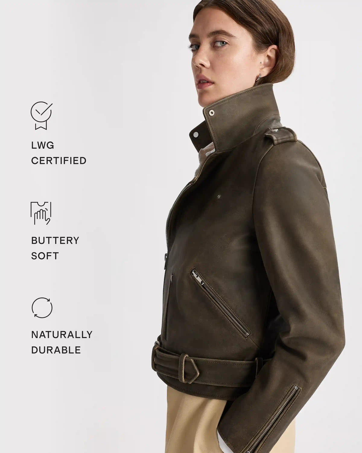 100% Leather Motorcycle Jacket
