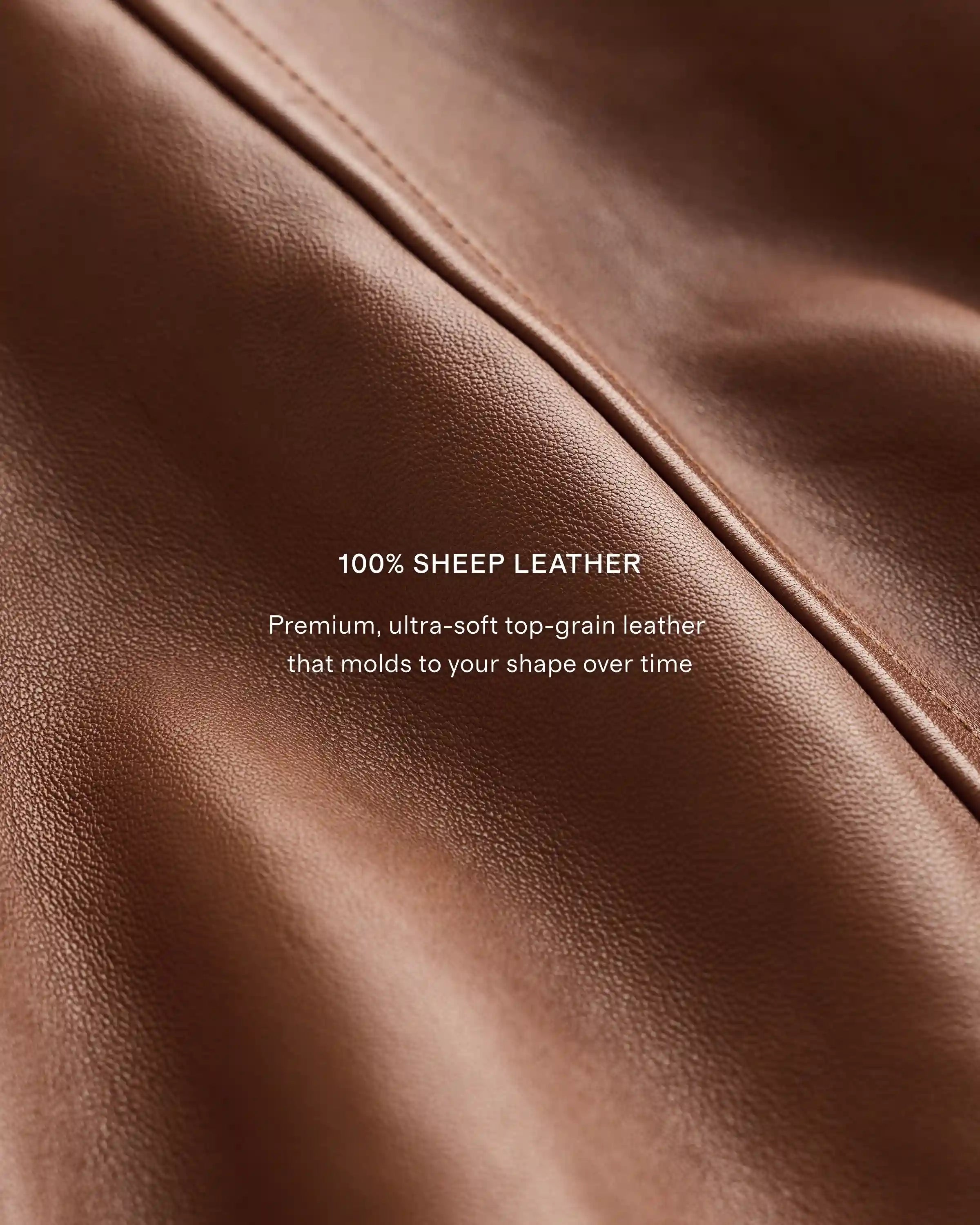 100% Leather Harrington Jacket