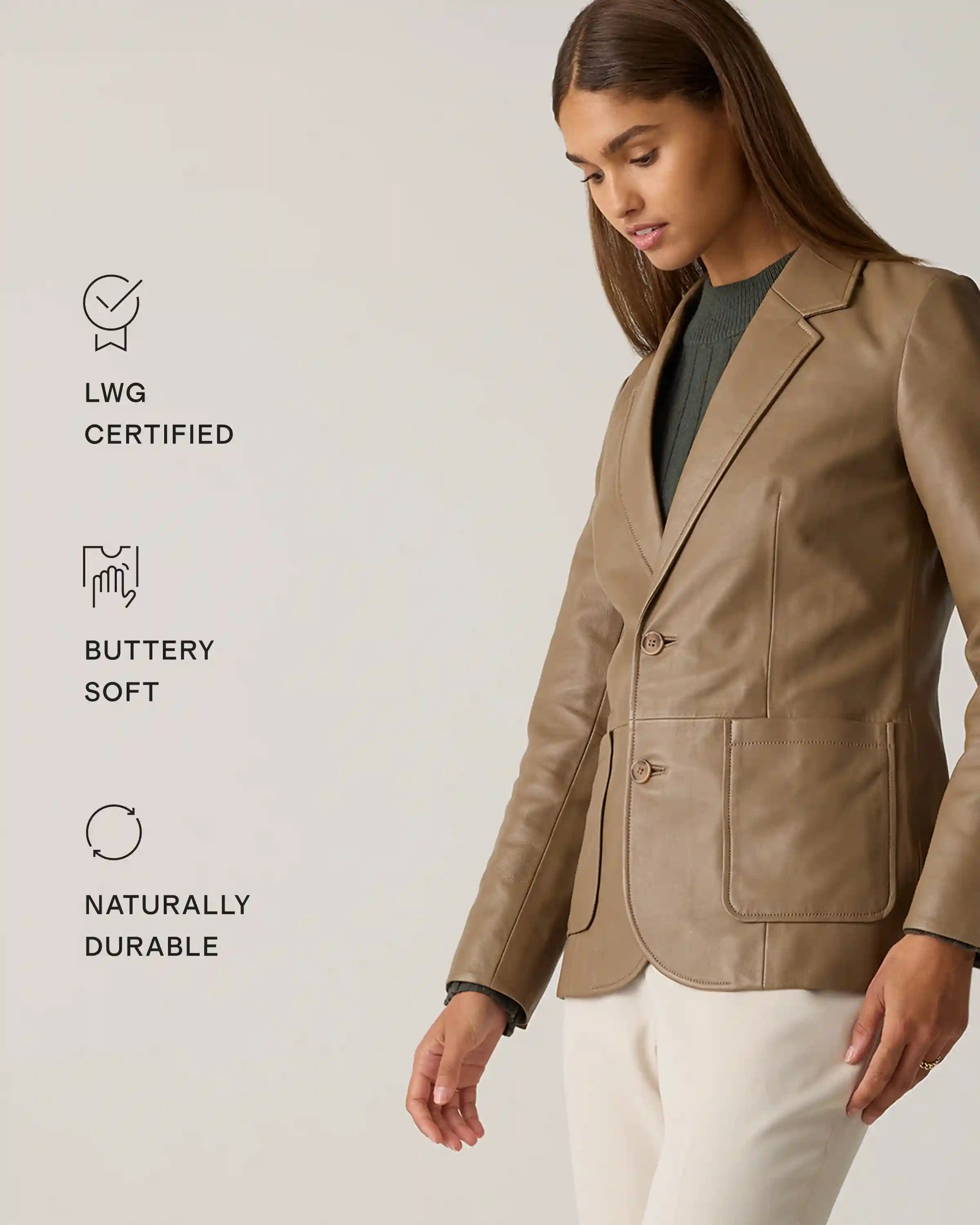 100% Leather Blazer