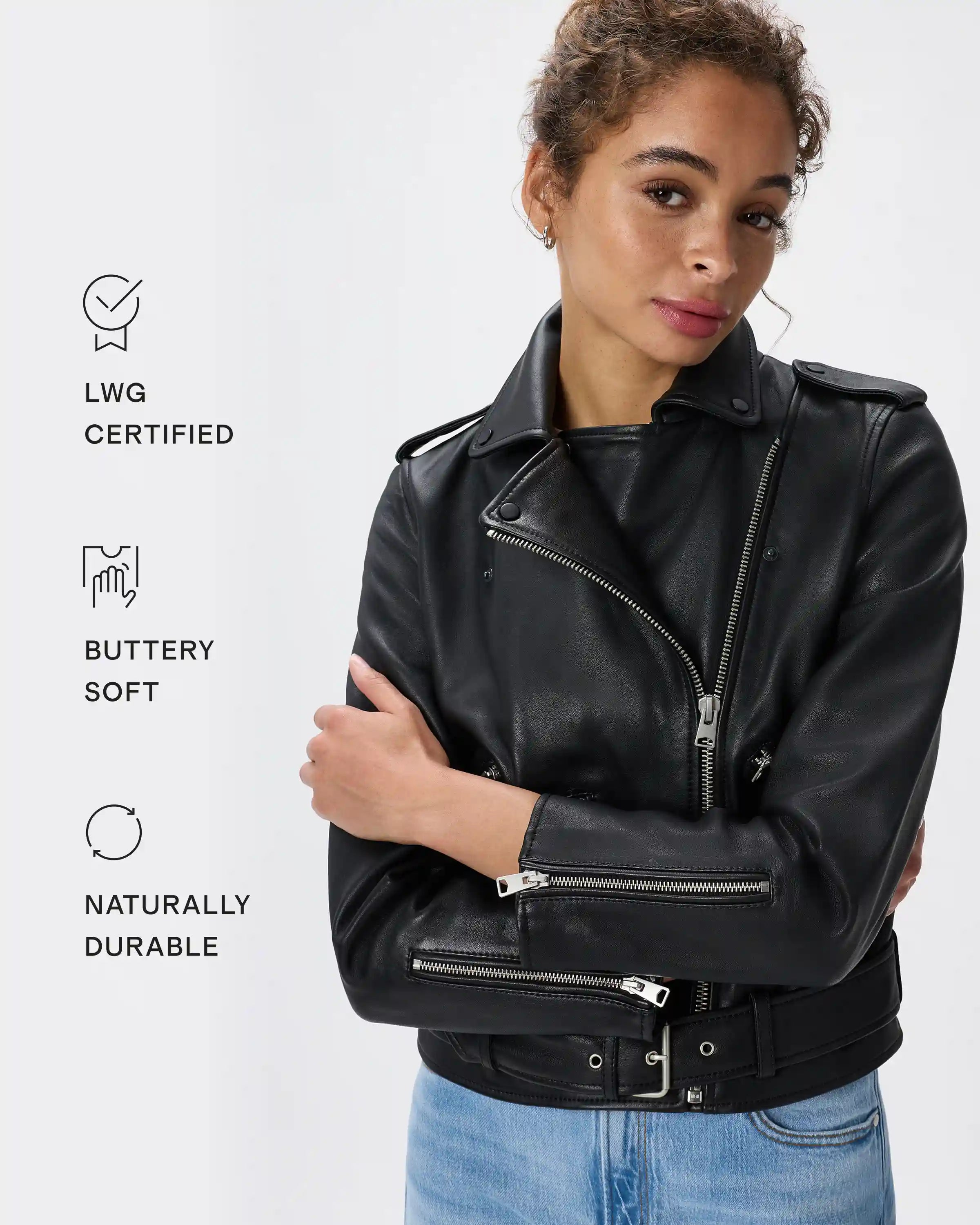 100% Leather Motorcycle Jacket