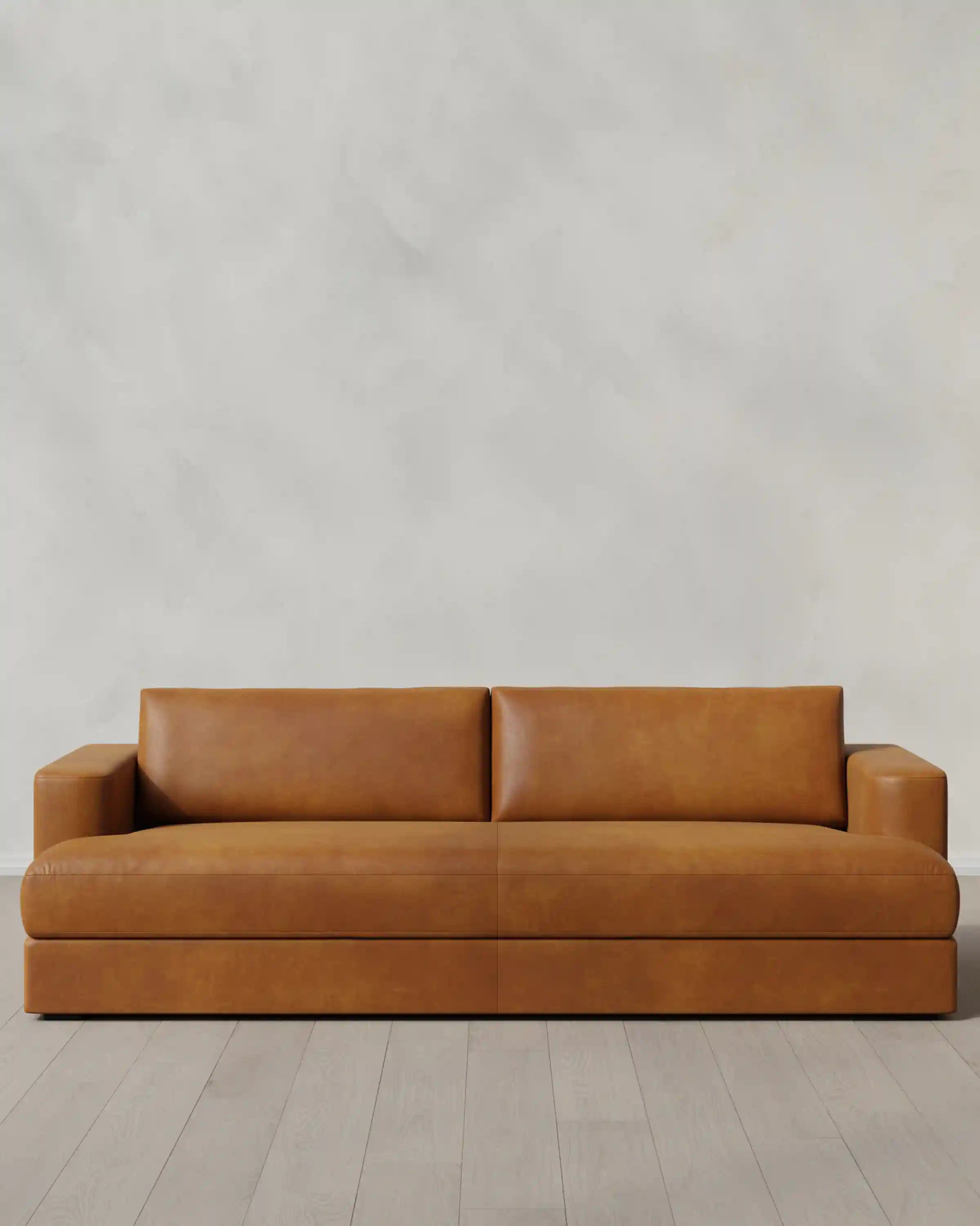 Sierra Curved Arm Sofa in Leather