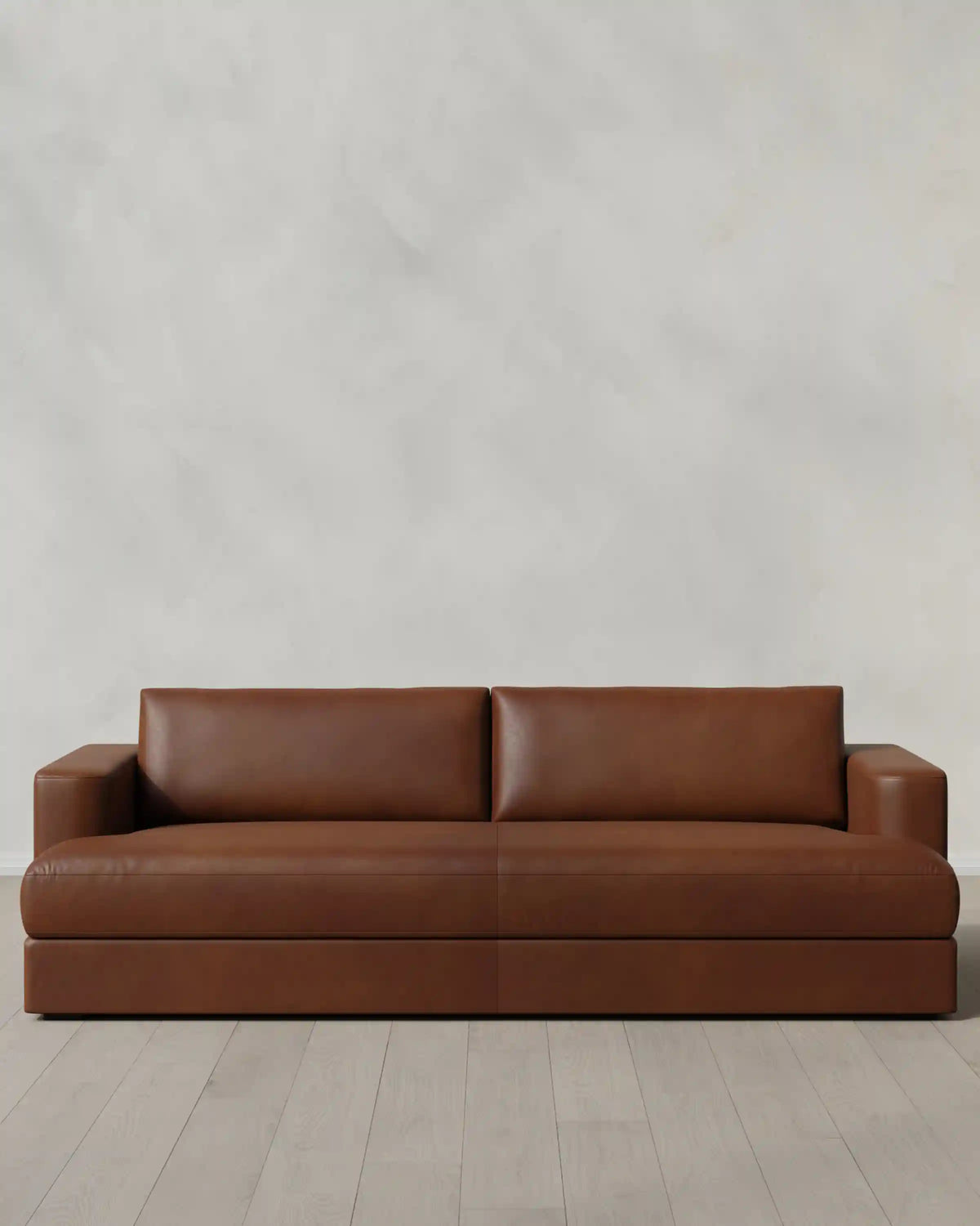 Sierra Curved Arm Sofa in Leather