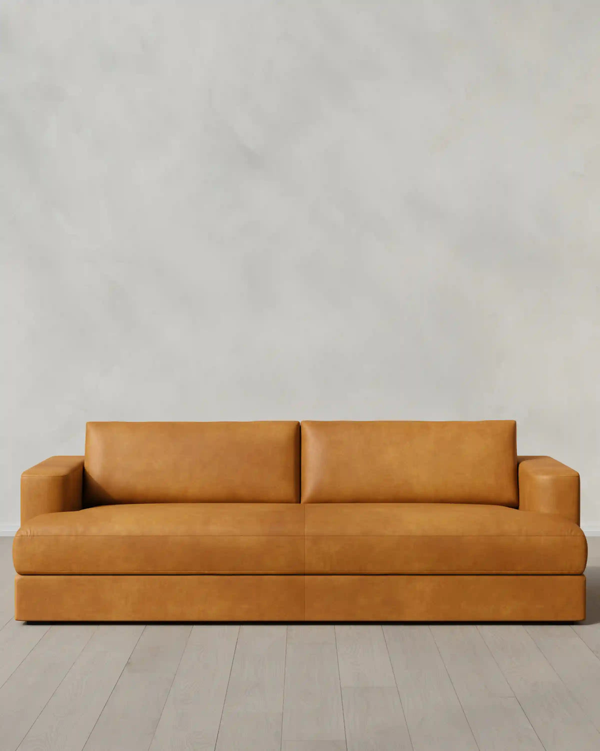 Sierra Curved Arm Sofa in Leather