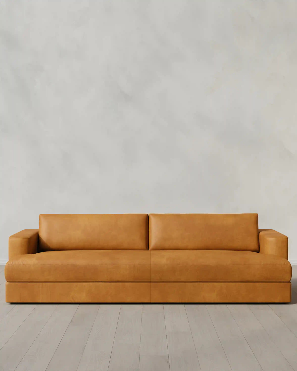 Sierra Curved Arm Sofa in Leather