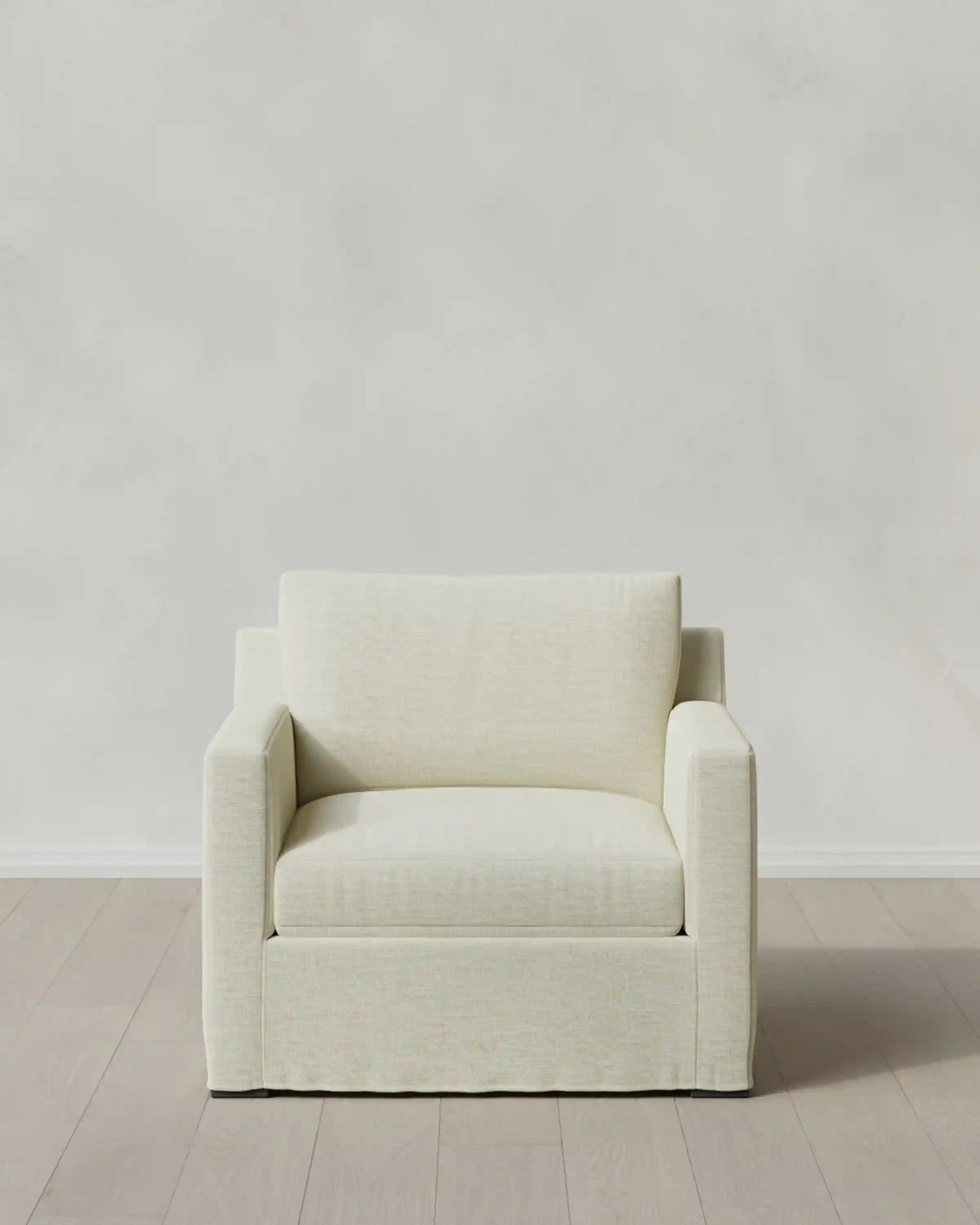 Ellery Slipcover Chair in Performance Linen