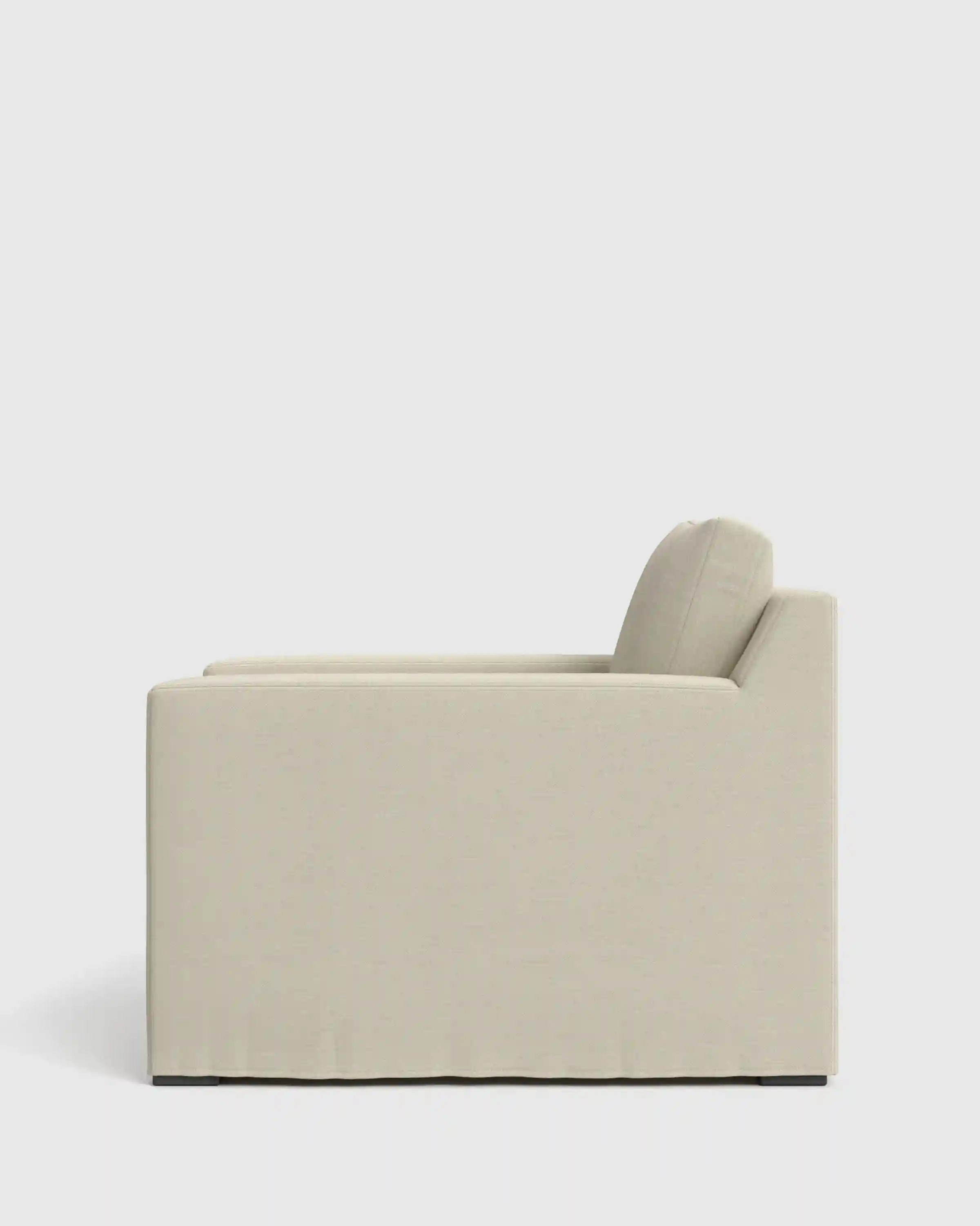 Ellery Slipcover Chair in Performance Linen