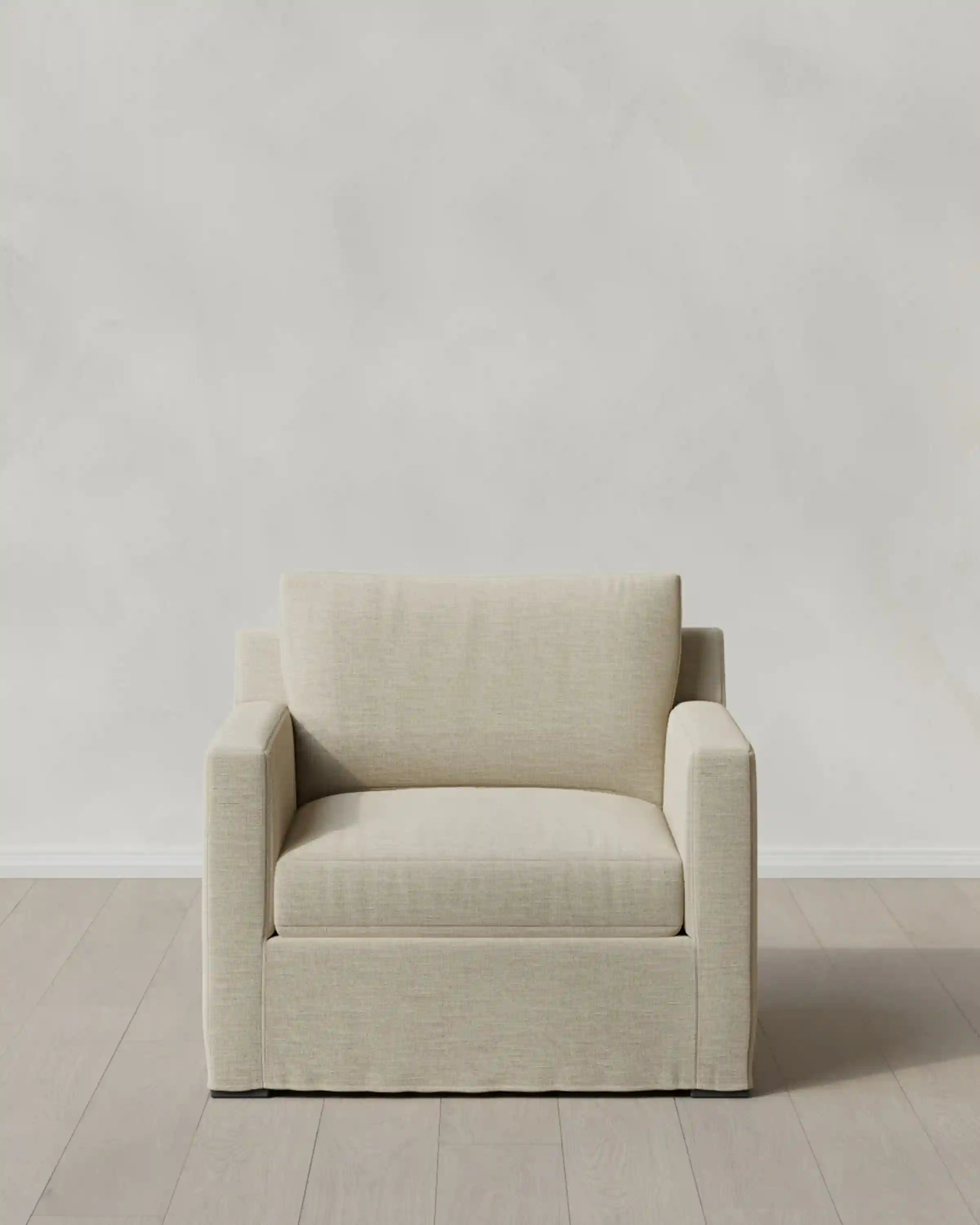 Ellery Slipcover Chair in Performance Linen